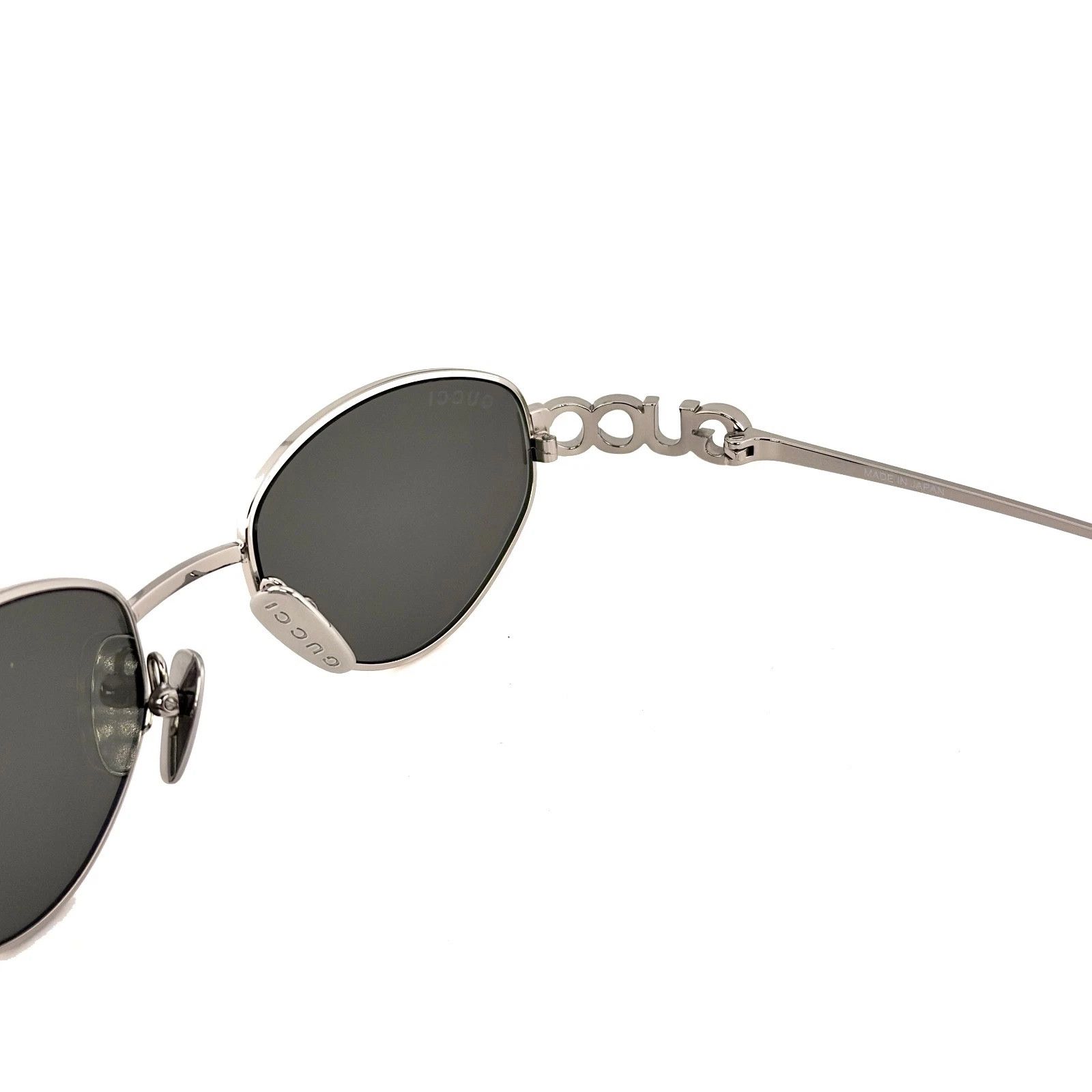 Gucci GUCCI 1935 Gg1935S Silver Mirrored Logo Metal Sunglasses 004 Size ONE SIZE - 7 Thumbnail