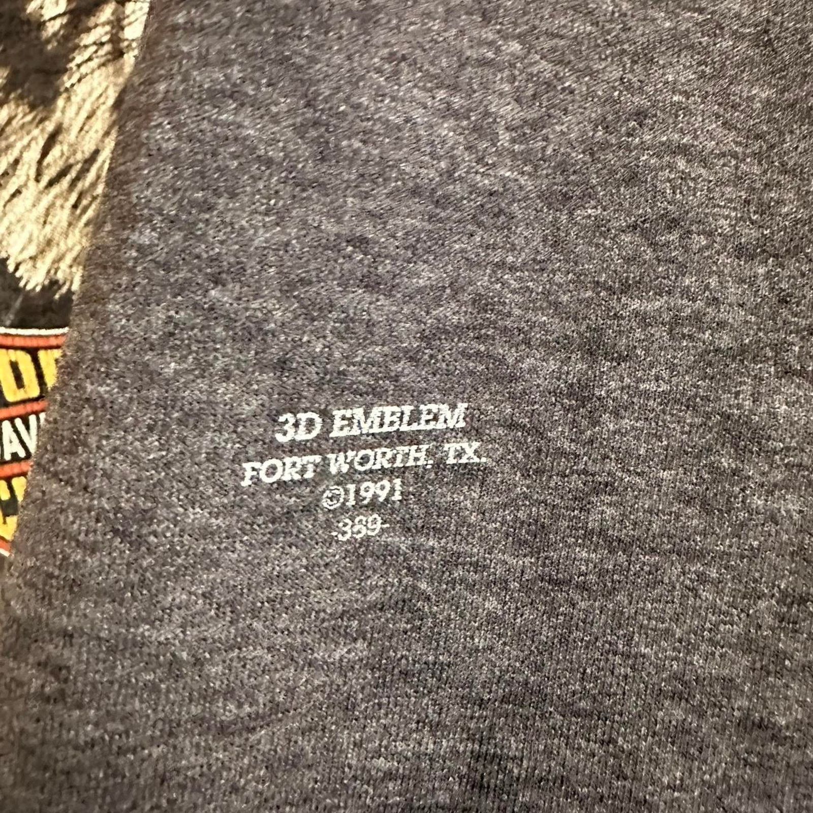 Harley Davidson × Vintage Vintage 1991 Harley Davidson 3D Emblem Shirt Size US XL / EU 56 / 4 - 6 Thumbnail
