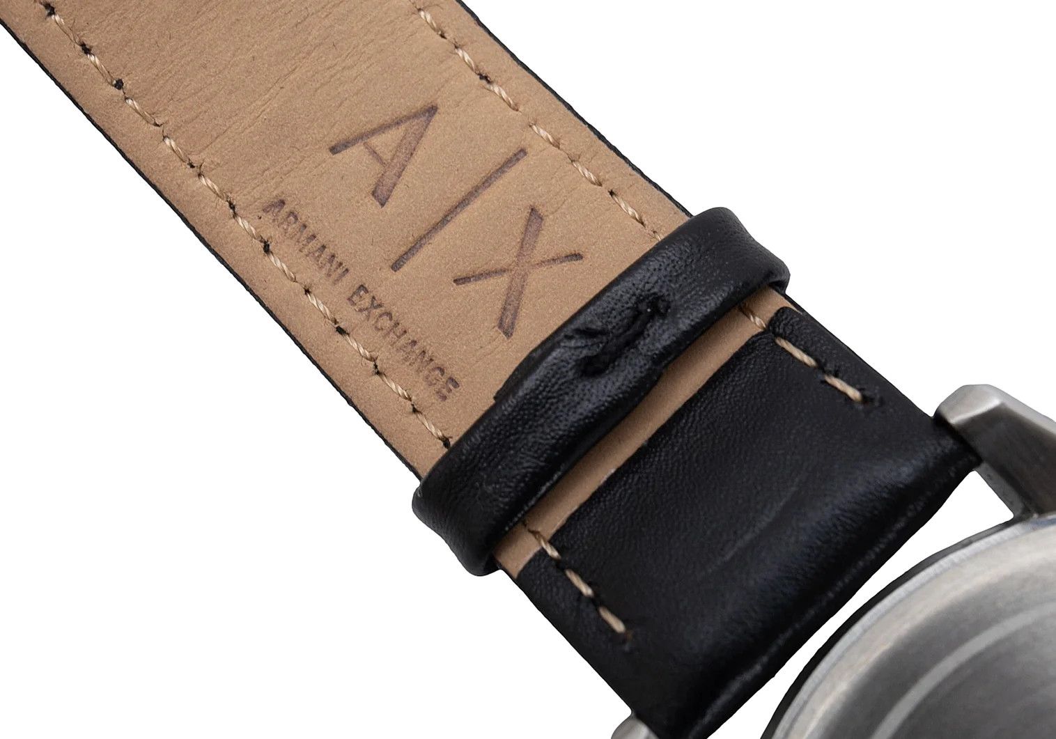 Armani Leather Belt Watch in Silver and Black Size ONE SIZE - 12 Thumbnail