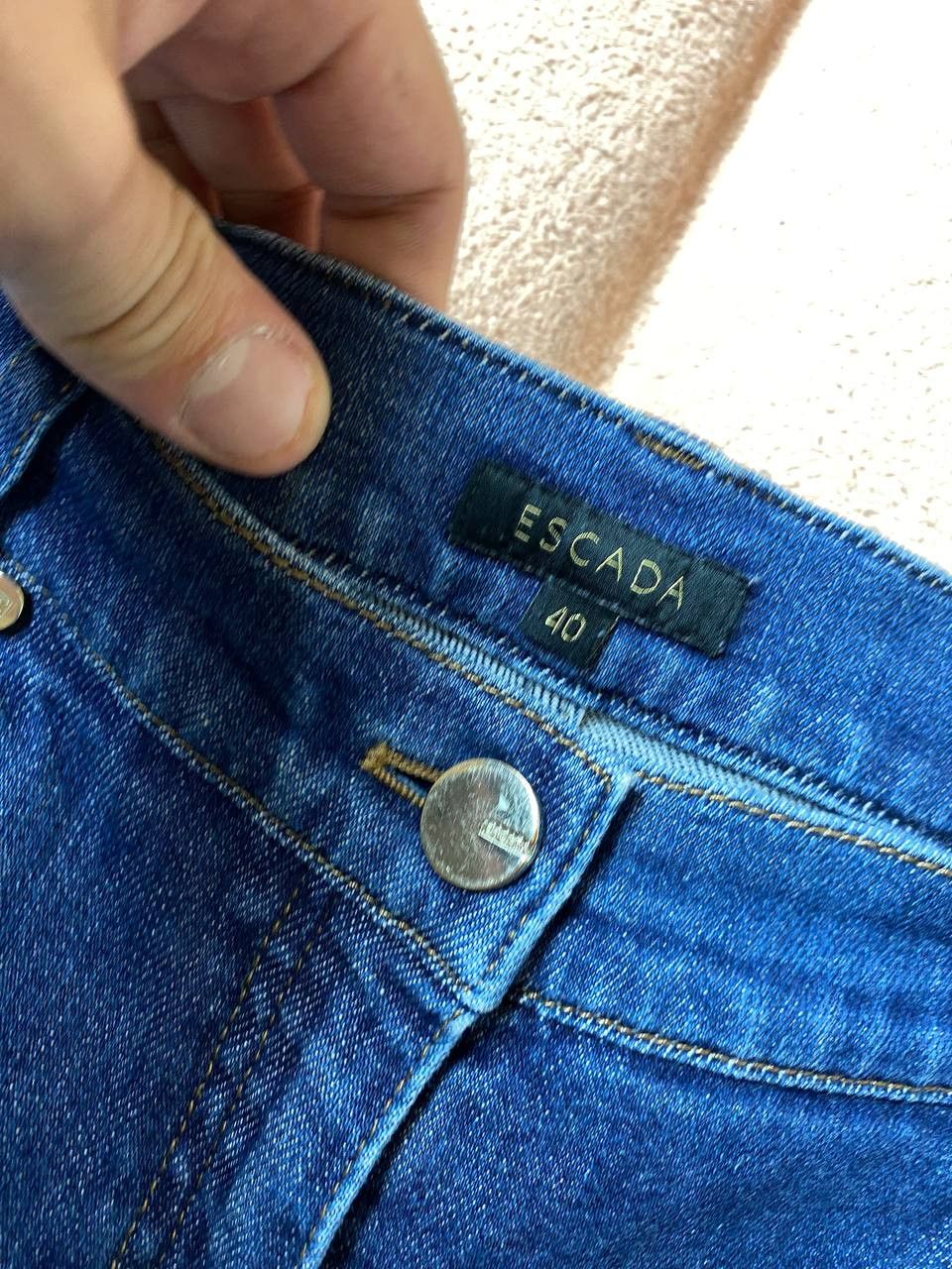 Escada × Vintage Vintage Y2K faded blue washed baggy wide leg jeans Size 40" / US 18 - 2 Thumbnail