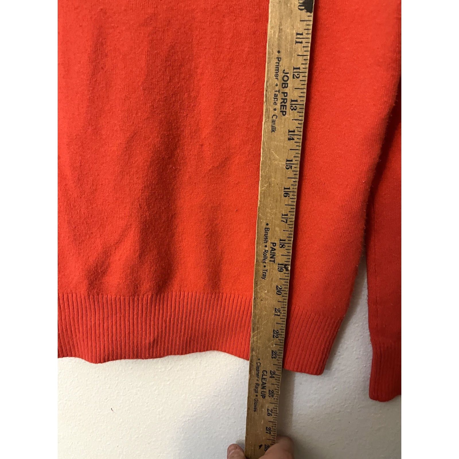 French Connection VINTAGE French Connection Women's Orange Sweater Size Small Acrylic Blend Shirt Womens Pullover Size S / US 4 / IT 40 - 6 Thumbnail