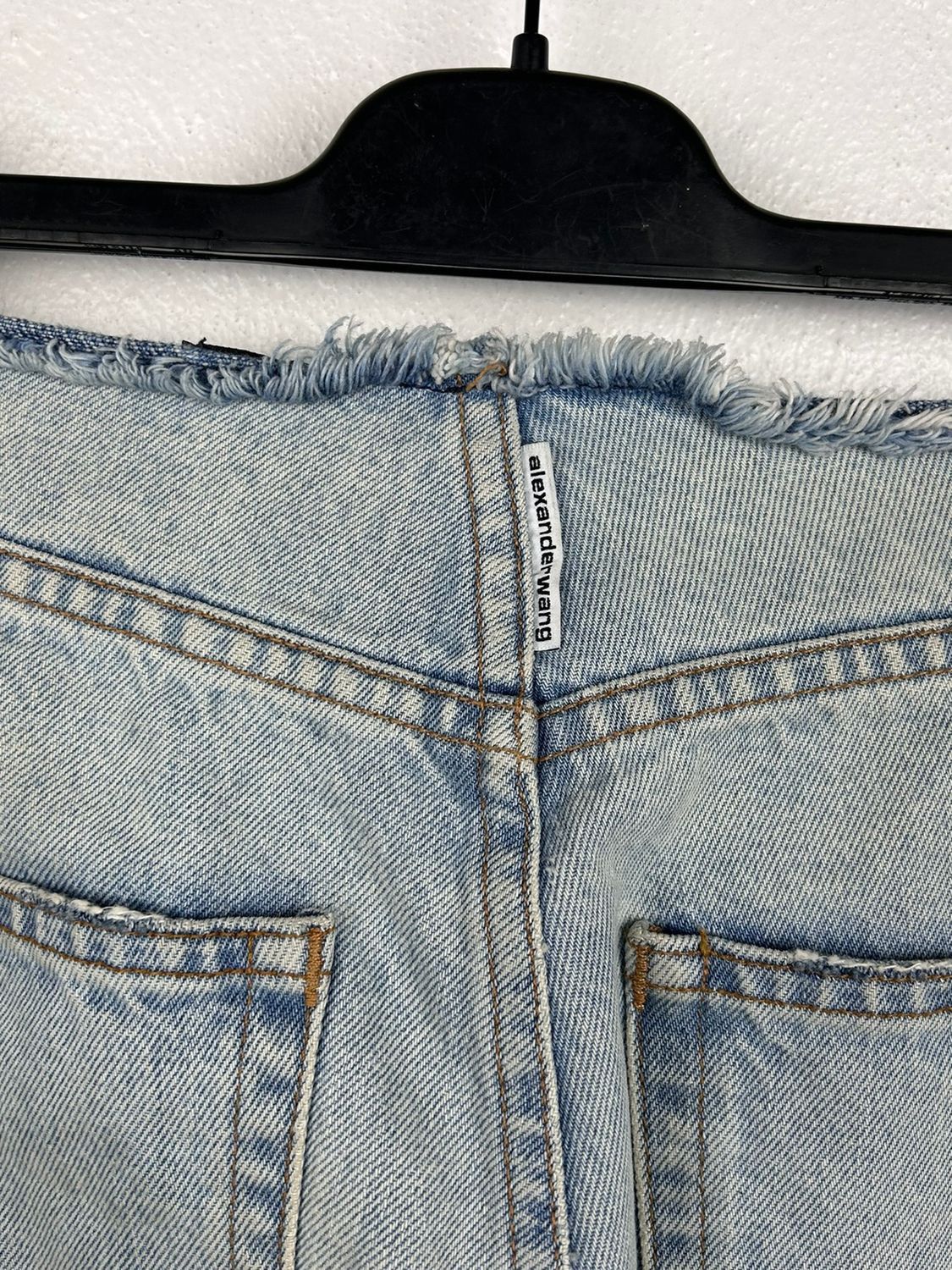 Alexander Wang Alexander Wang Light Wash Raw Hem Jeans Size 26 Size 26" / US 2 / IT 38 - 8 Thumbnail