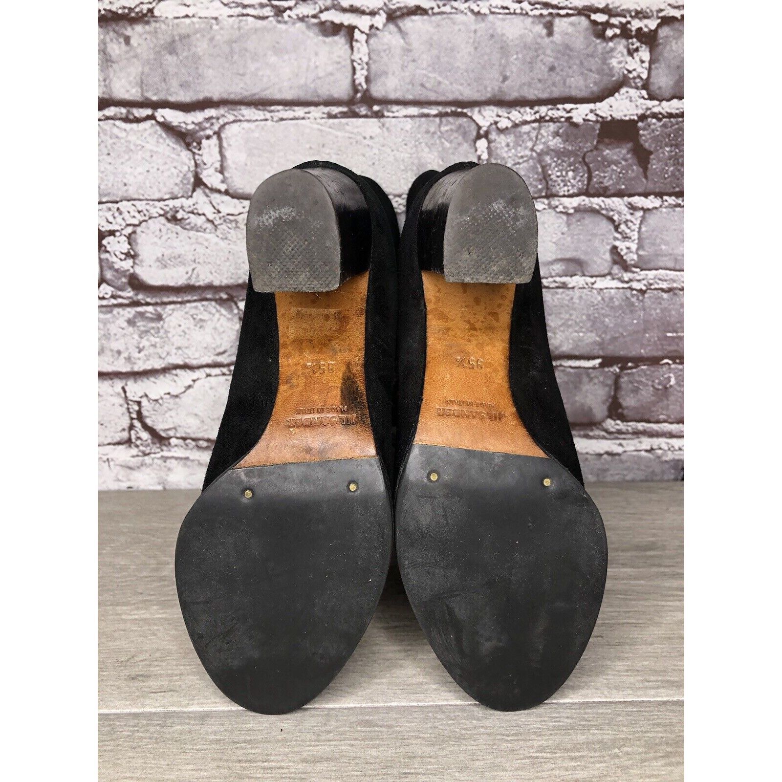 Jil Sander Jil Sander Black Suede Leather Pull On Heel Booties Boots Wo Size US 5 / IT 35 - 15 Thumbnail