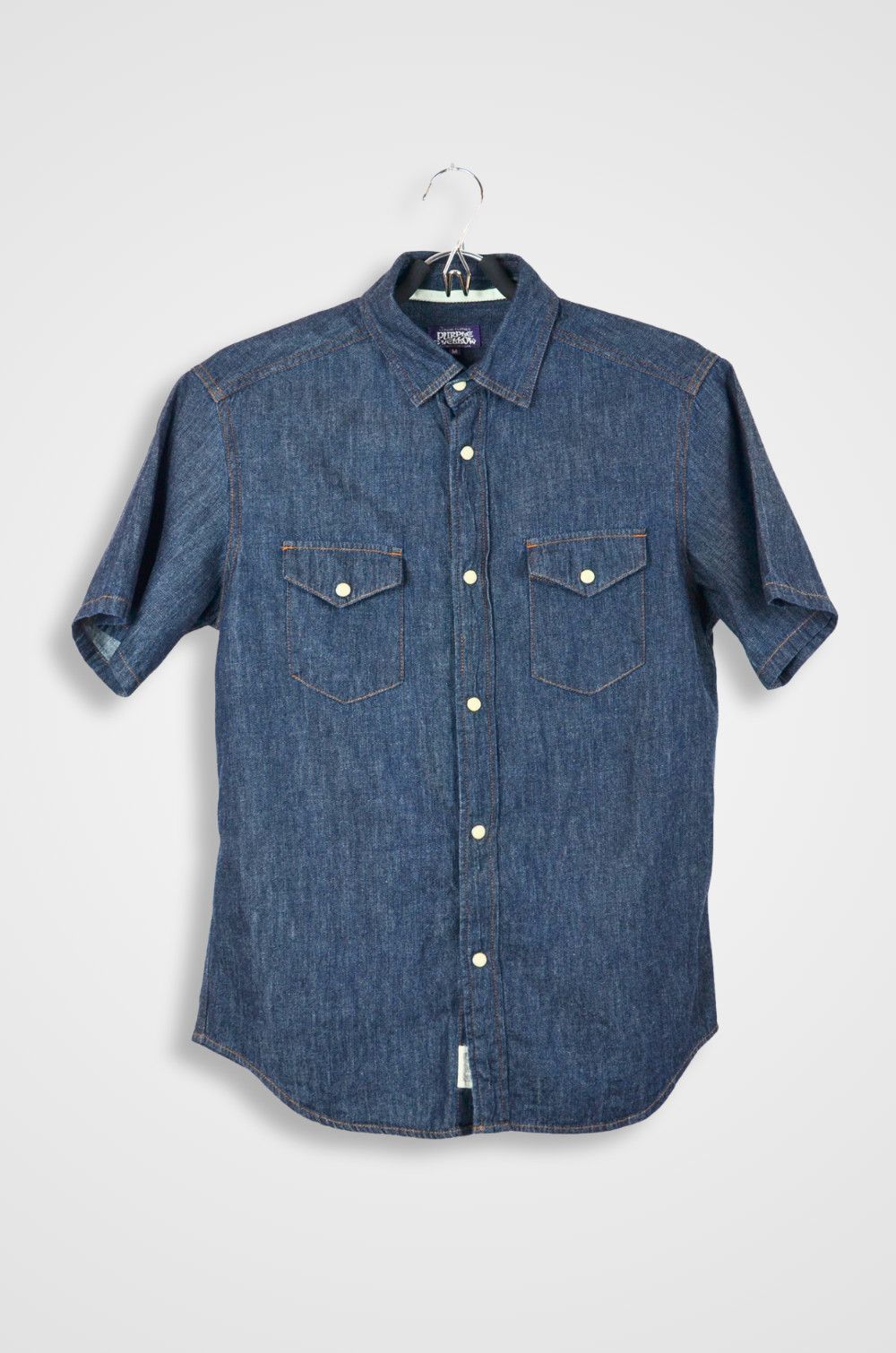 Purple Purple & Yellow Indigo Denim Pearl-Snap Western Shirt SS - M Size US M / EU 48-50 / 2 - 1 Thumbnail