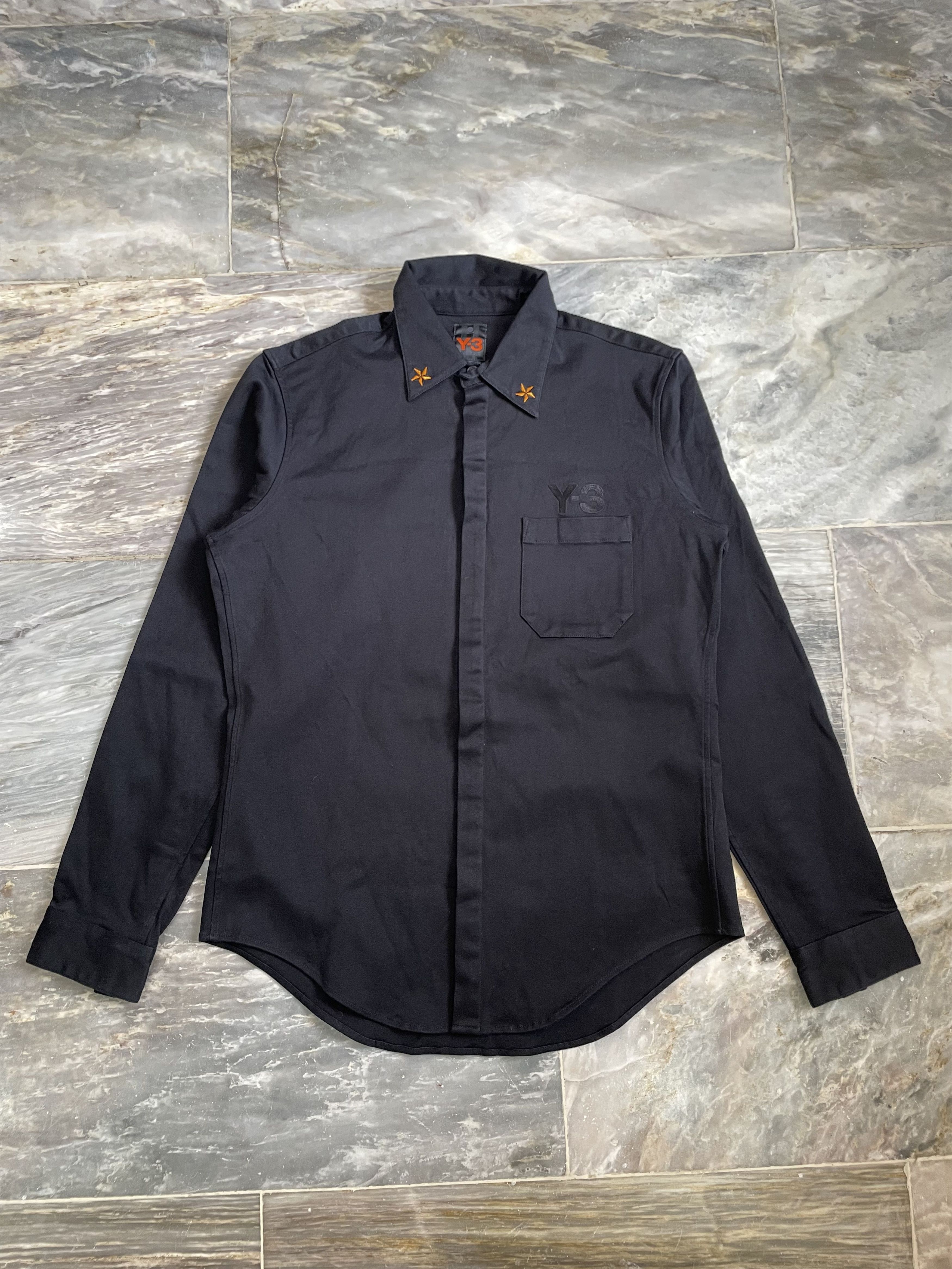 Y-3 Y-3 Polo Longsleeve - Star collar Size US S / EU 44-46 / 1 - 1 Thumbnail