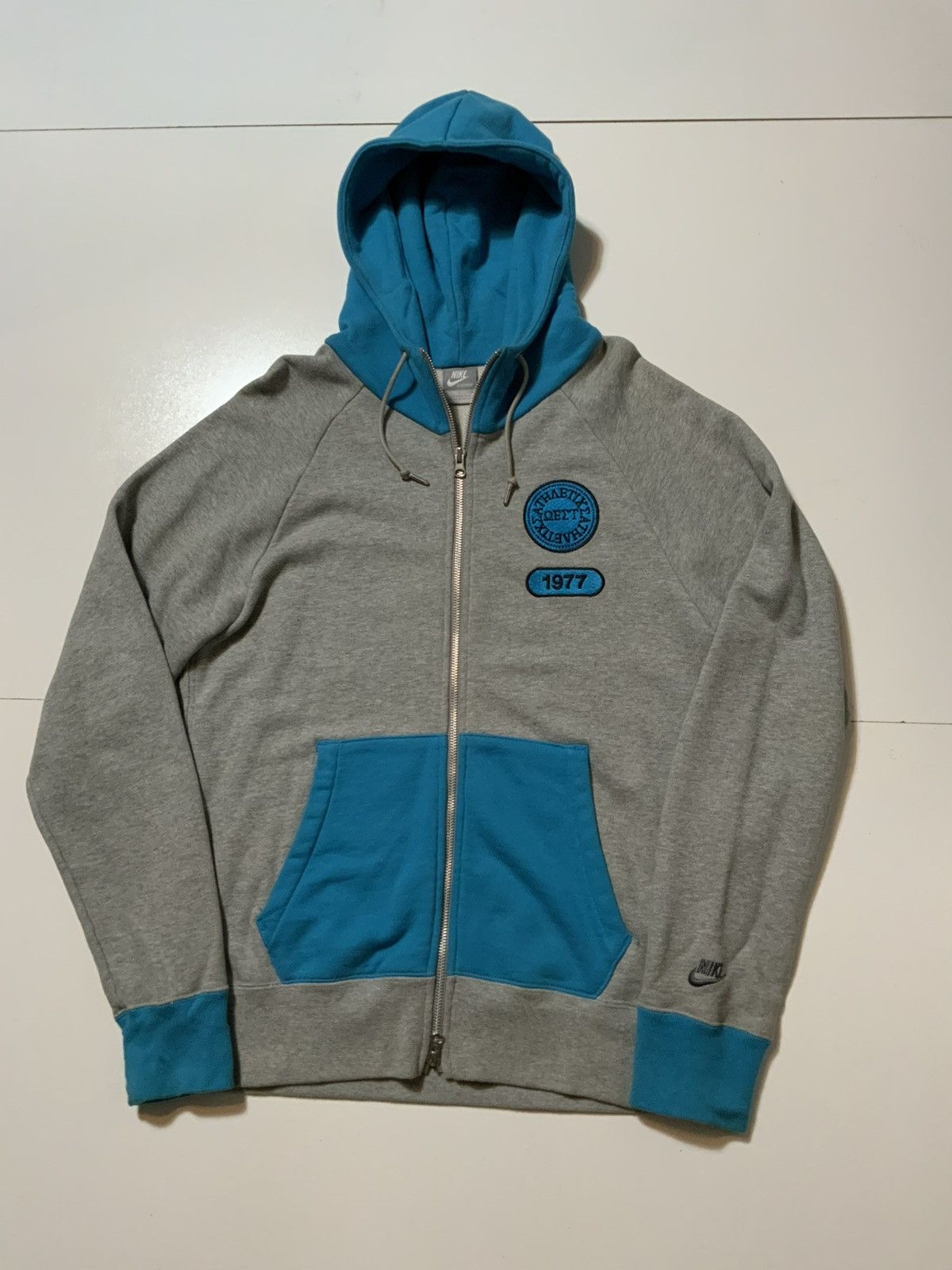 Nike Nike NSW Greek Letter Fraternity Alpha Aw77 1977 Zip Hoodie Size US S / EU 44-46 / 1 - 1 Thumbnail