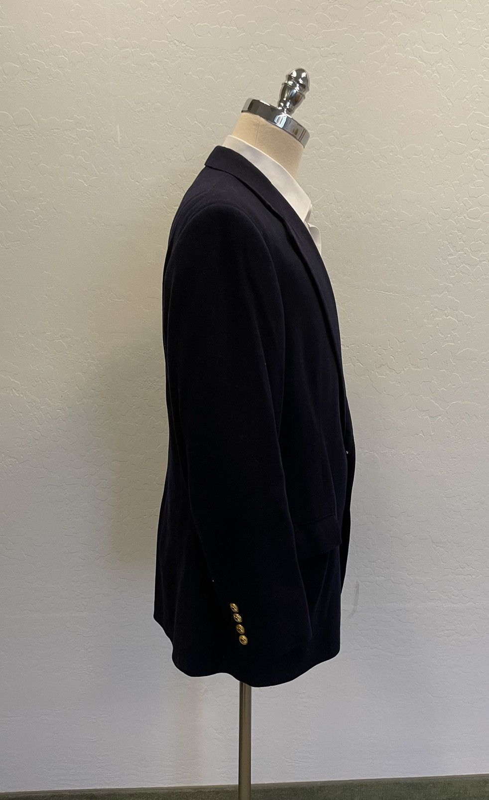 Ralph Lauren × Vintage Vintage Rare Label Wool & Cashmere Blazer Size 44R - 3 Thumbnail