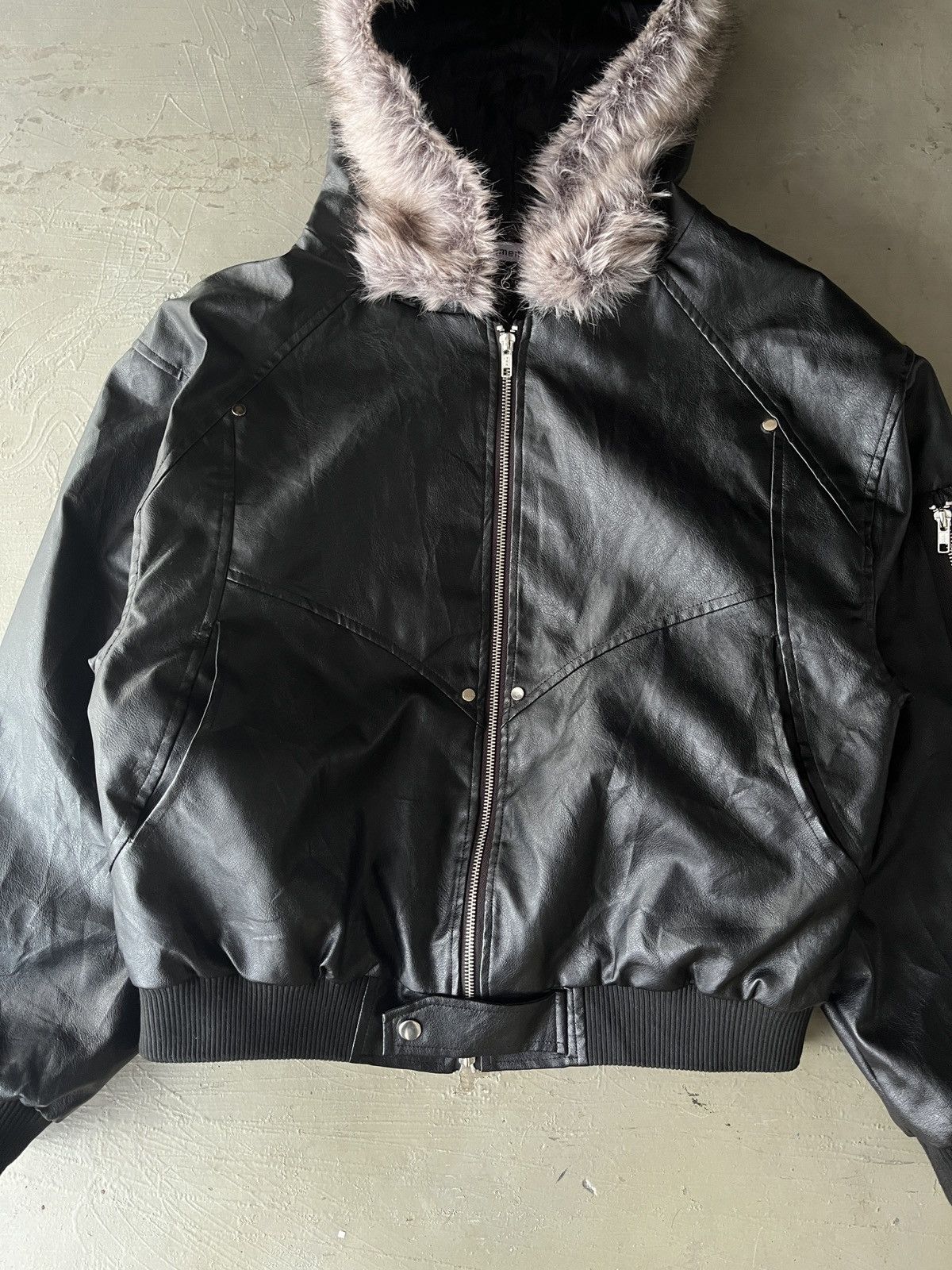 KMRii Faux Leather Fur GV Gallery Inspired Jacket LGB Vkei Size US L / EU 52-54 / 3 - 4 Thumbnail