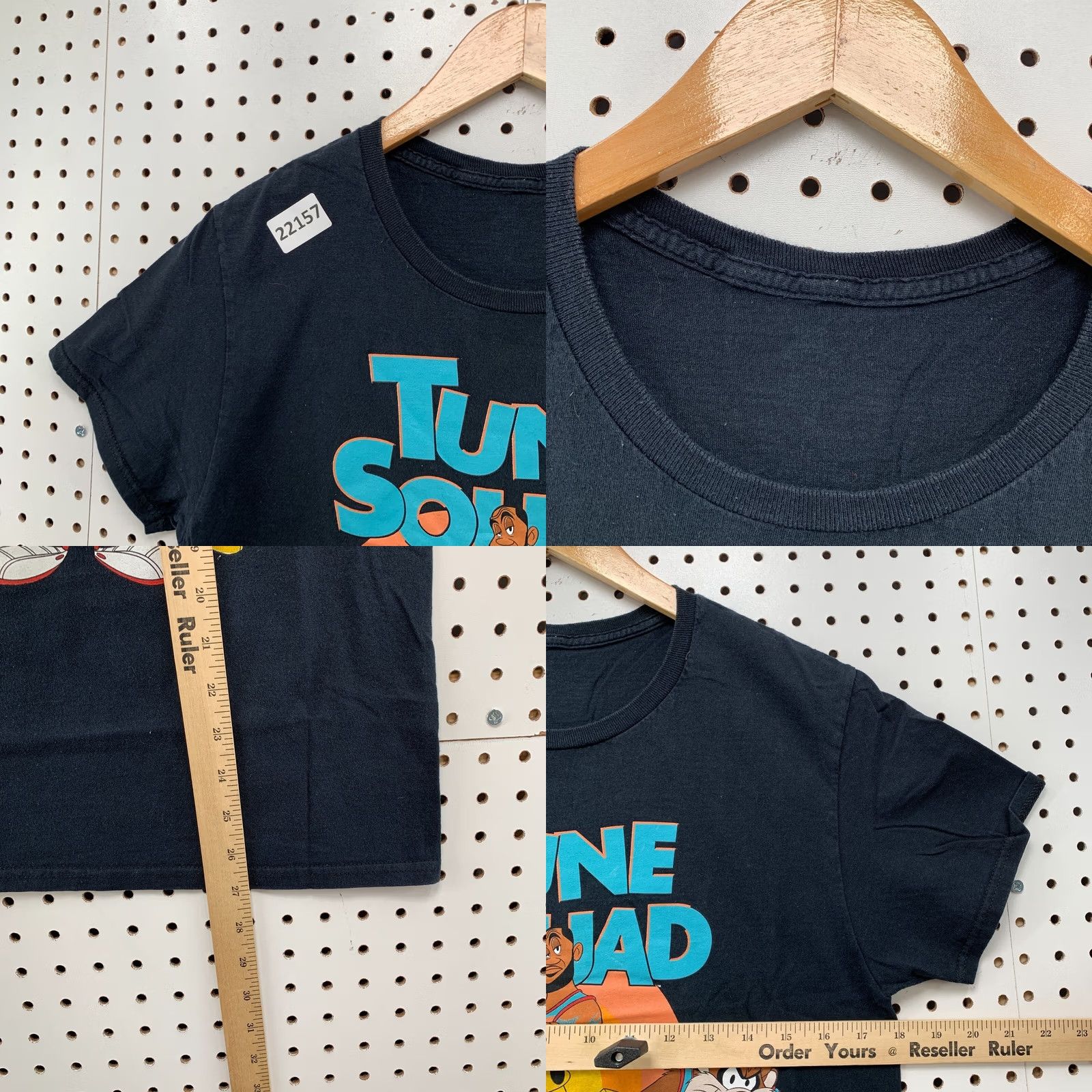 Vintage Tune Squad Shirt Black Looney Toons Lebron James Adult Small 18x27 Movie TEE Size US S / EU 44-46 / 1 - 8 Thumbnail