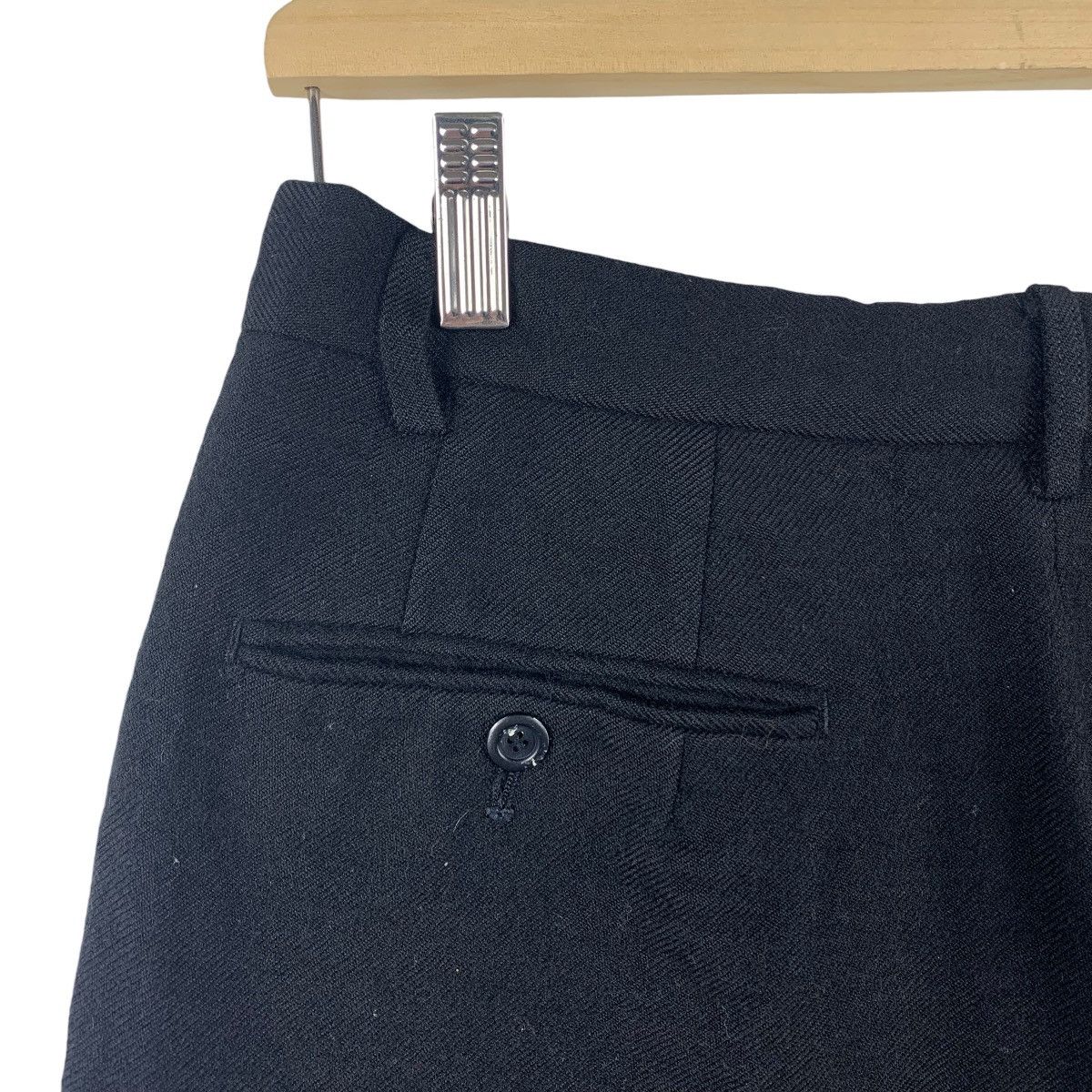 Issey Miyake × Japanese Brand × Tete Homme Vintage TETE HOMME issey miyake baggy wide wool pants Size US 28 / EU 44 - 17 Thumbnail