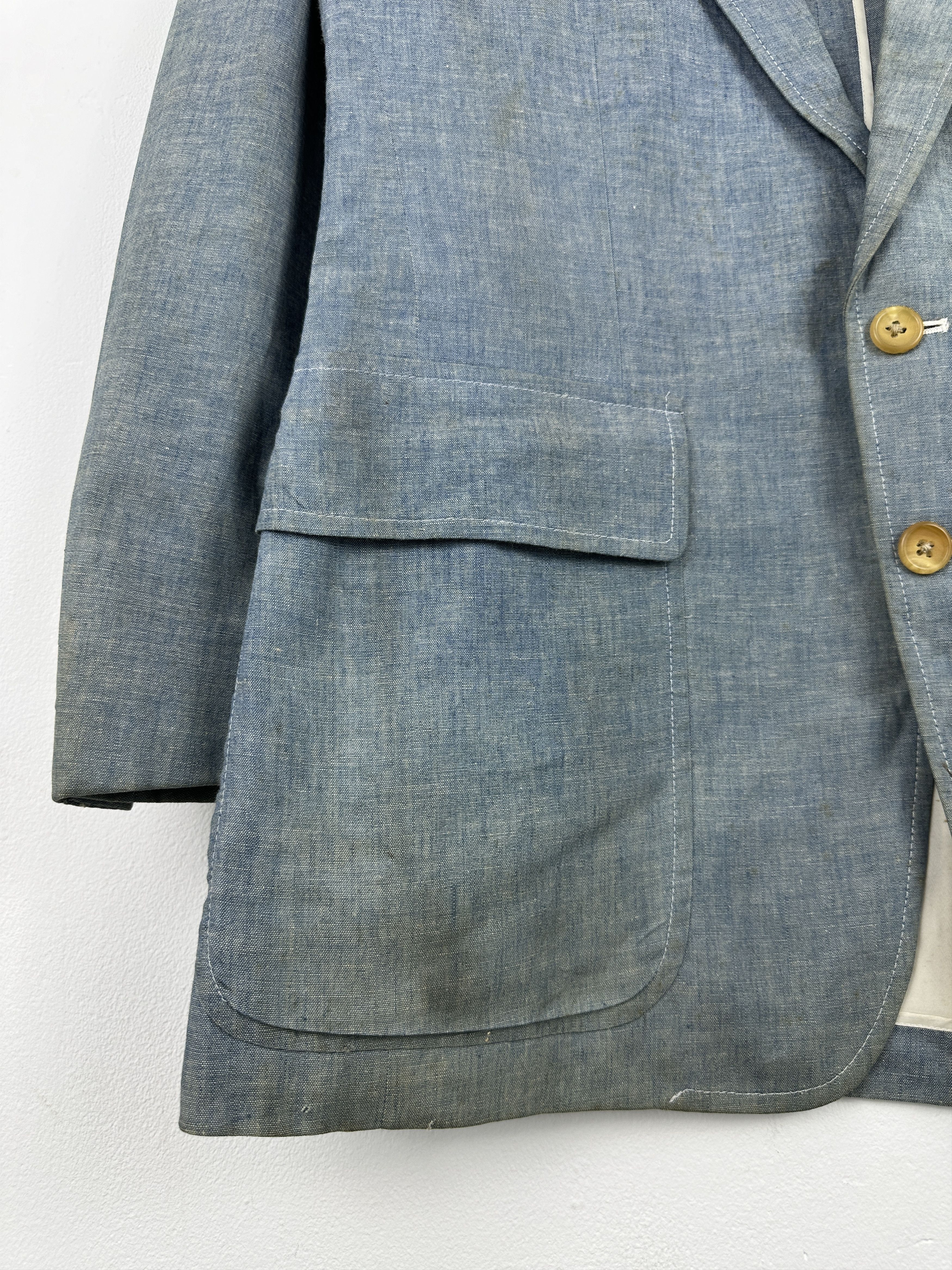 Polo Ralph Lauren Vintage Polo Ralph Lauren Linen Blazer Jacket Blue JA0104 Size US S / EU 44-46 / 1 - 10 Thumbnail