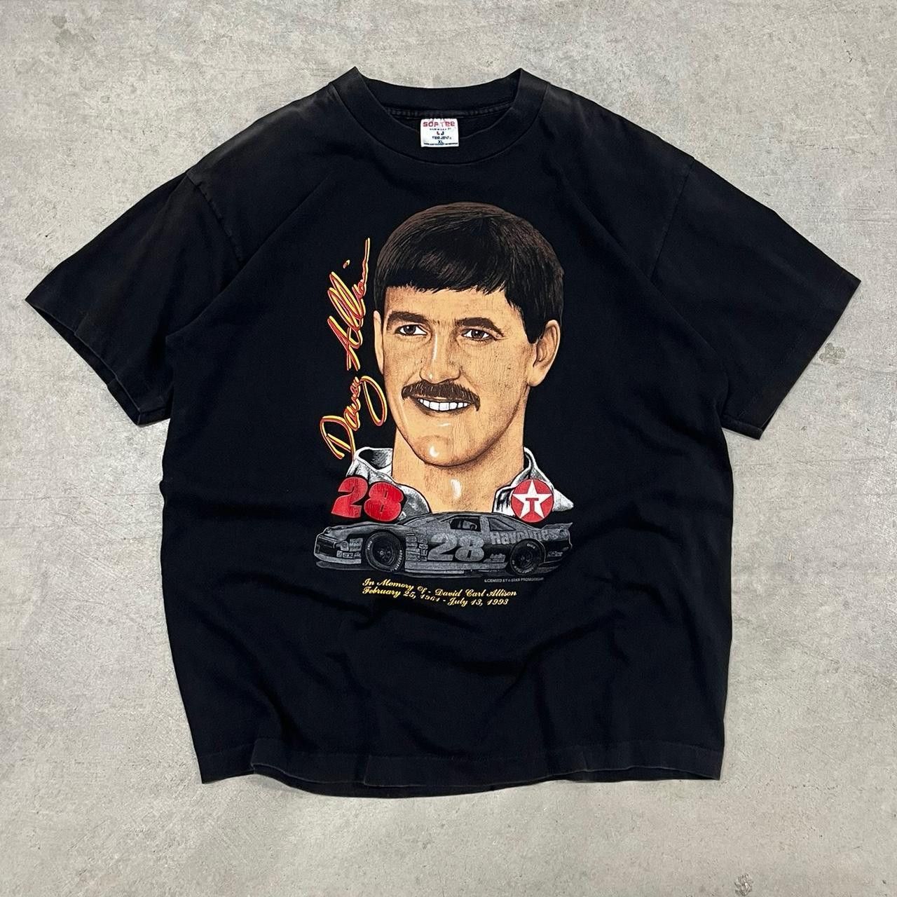 NASCAR Vintage Davey Allison Memorial Nascar Shirt Size US XL / EU 56 / 4 - 1 Thumbnail