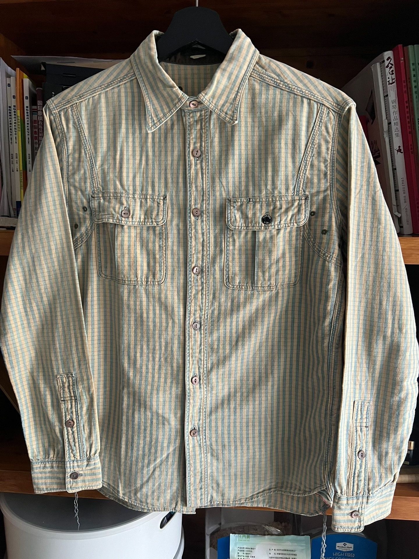 Old Joe Old Joe Japanese Striped Work Shirt Size US S / EU 44-46 / 1 - 1 Preview