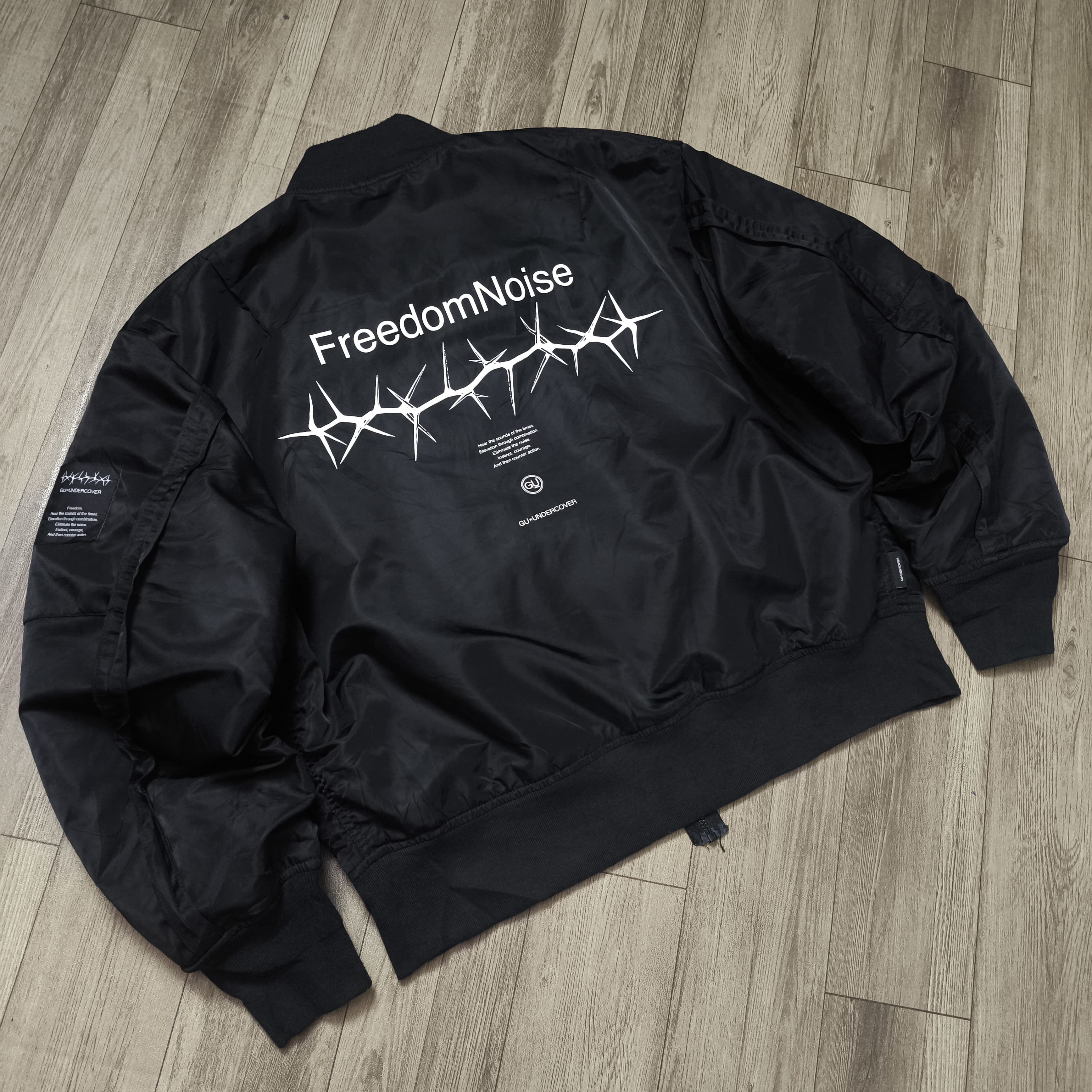GU × Undercover Undercover GU Freedom Noise MA-1 Bomber Jacket Size US M / EU 48-50 / 2 - 7 Thumbnail