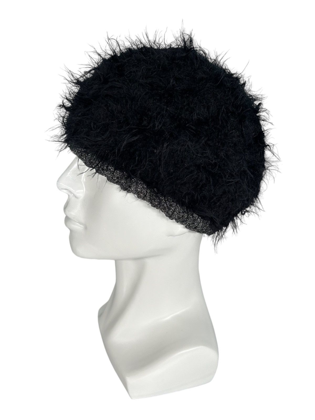14th Addiction × Hysteric Glamour × Japanese Brand Punk Bondage Style Japanese Brand Mohawk Mohair Beanie Hats🎌 Size ONE SIZE - 1 Thumbnail