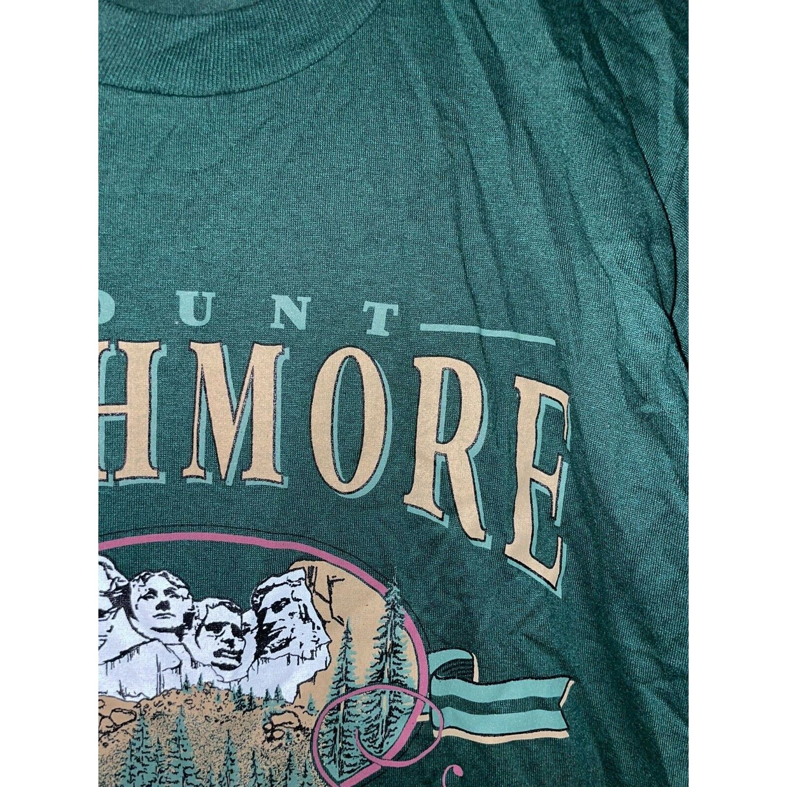 Jerzees Vintage Test Print Shirt Mount Rushmore Maine Naples Tee 90s Size US L / EU 52-54 / 3 - 4 Thumbnail