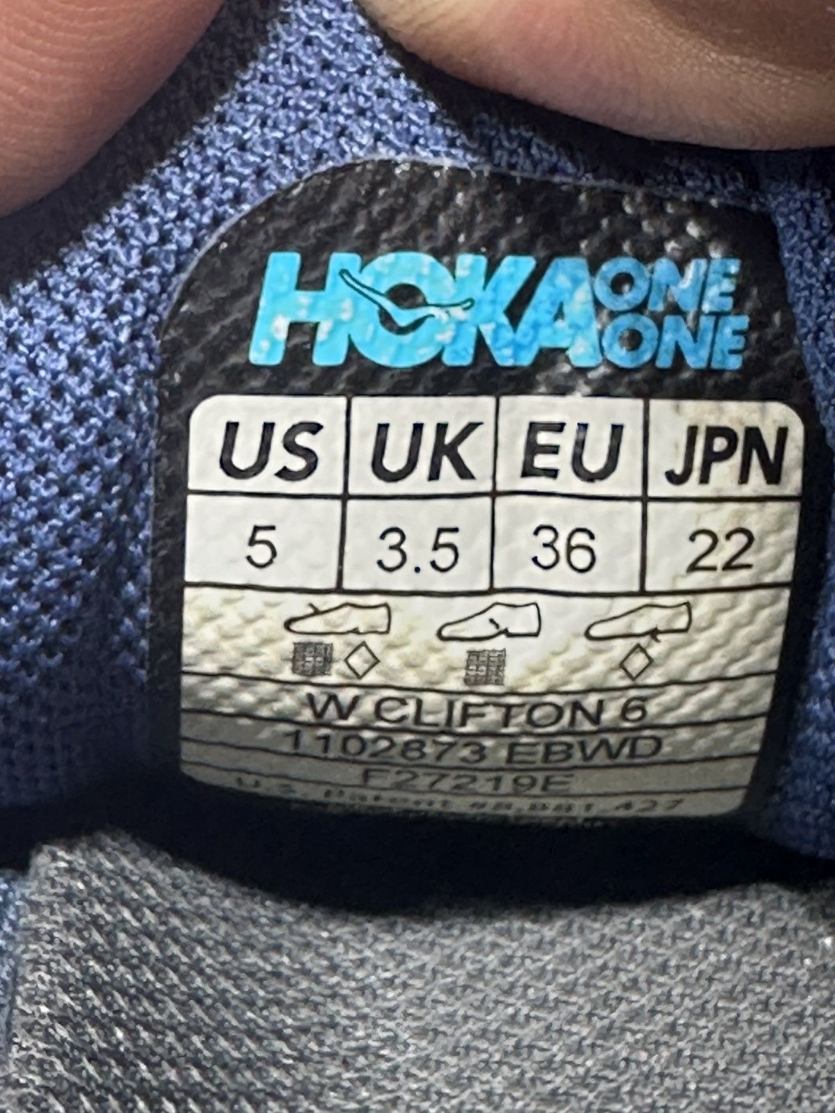 Hoka PreOwned Hoka Clifton 6 Blue Women's 5 Size US 5 / IT 35 - 6 Thumbnail