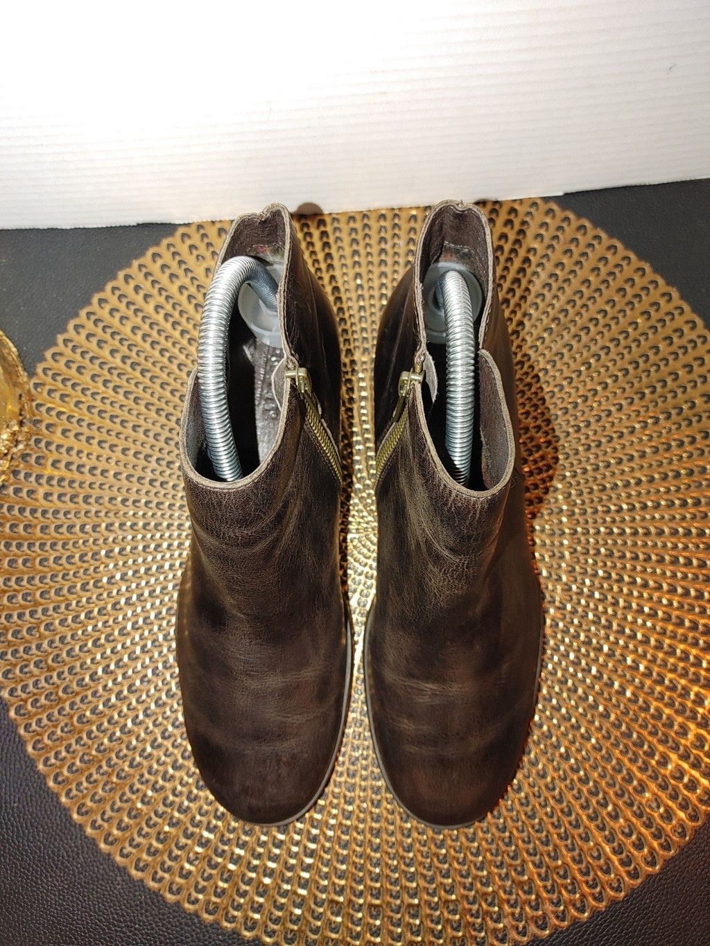 Born Born Kenzie Leather Ankle Booties Size 7M Size US 7 / IT 37 - 3 Thumbnail