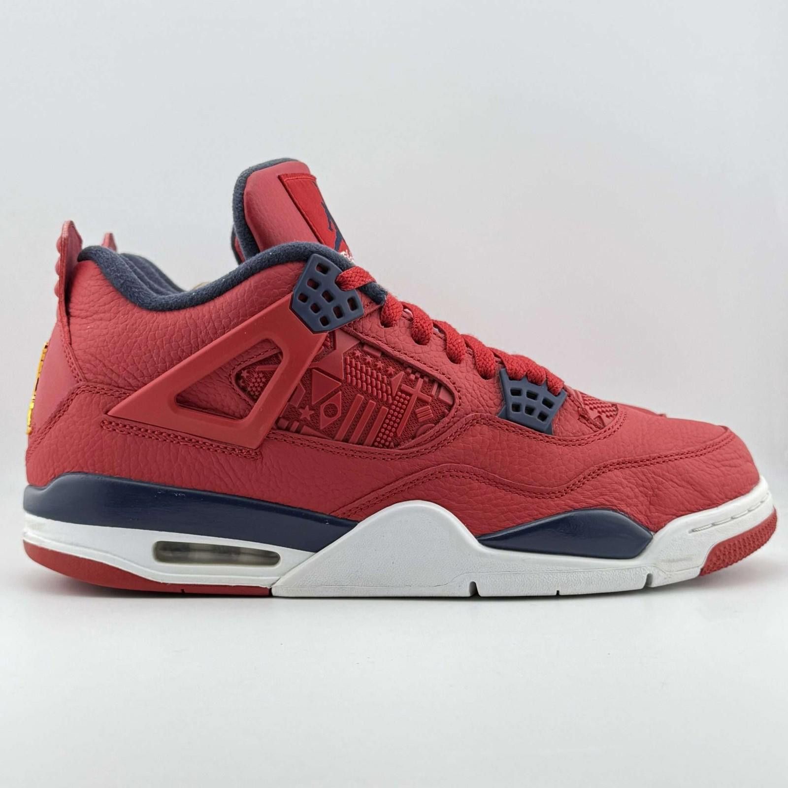 Jordan Brand Air Jordan 4 Retro SE Gym Red Obsidian White 11.5 Used Size US 11.5 / EU 44-45 - 4 Thumbnail