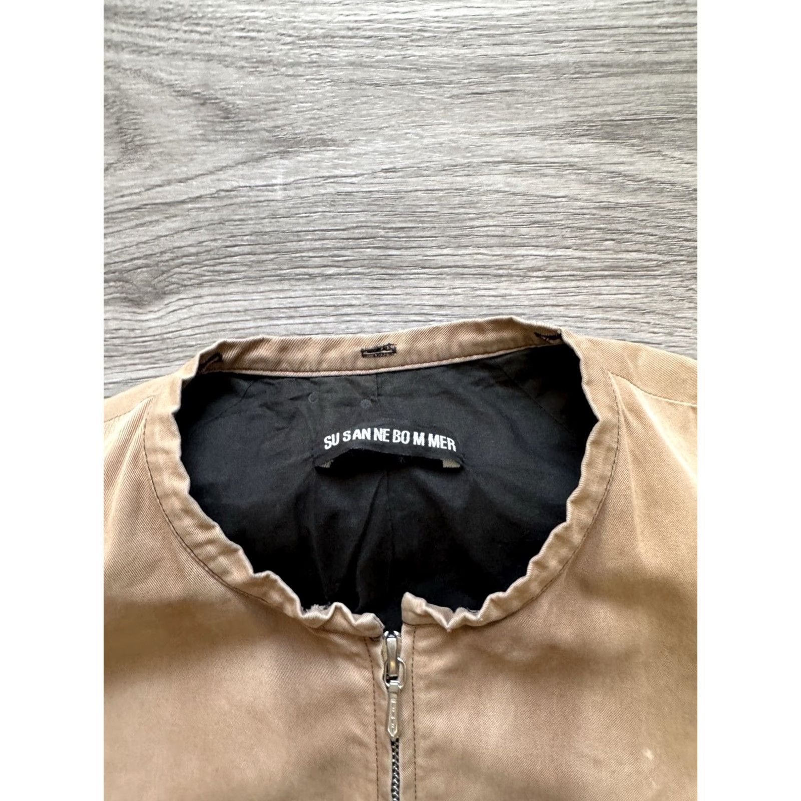 Vintage VINTAGE Susanne Bommer Bomber Jacket Women’s Size 36 Beige Cotton Regular Jacket Women 36 Bomber 6/10 Size XS / US 0-2 / IT 36-38 - 7 Thumbnail