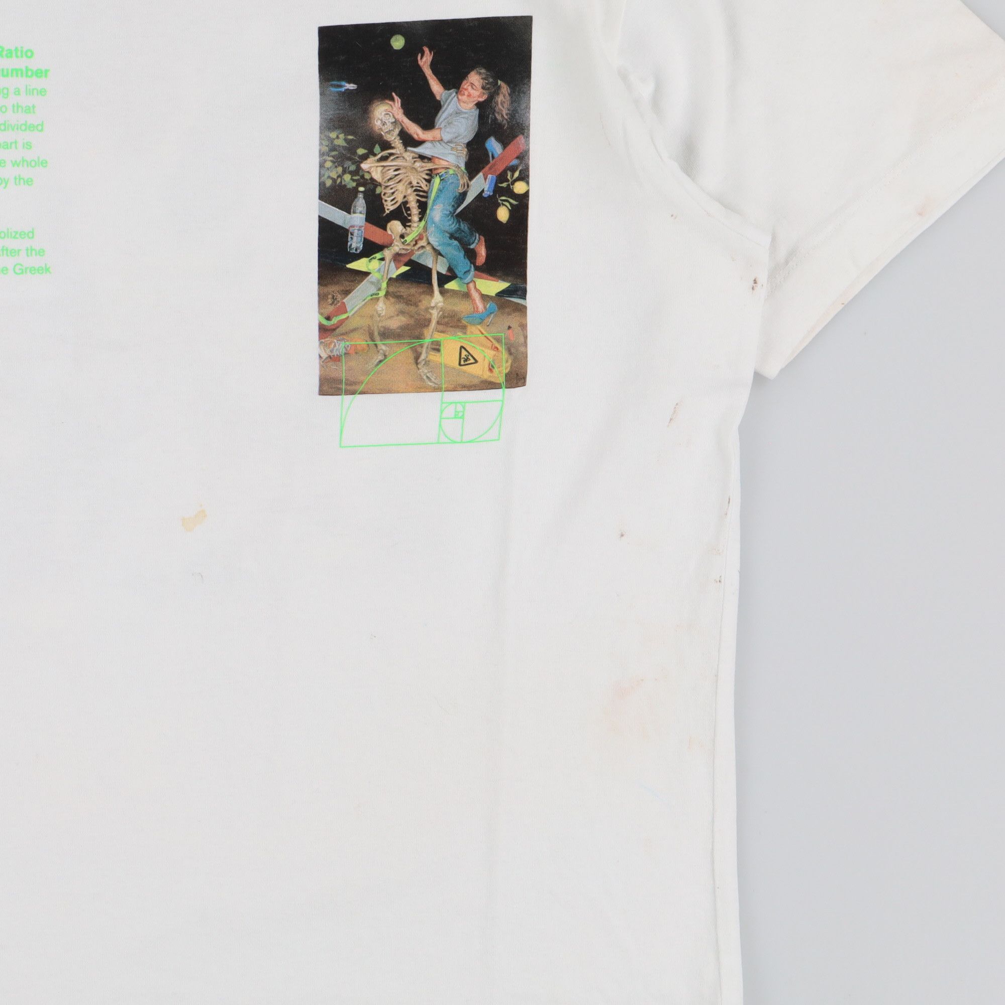 Off-White White Pascal Painting Golden Ratio Logo T-Shirt Size US M / EU 48-50 / 2 - 6 Thumbnail