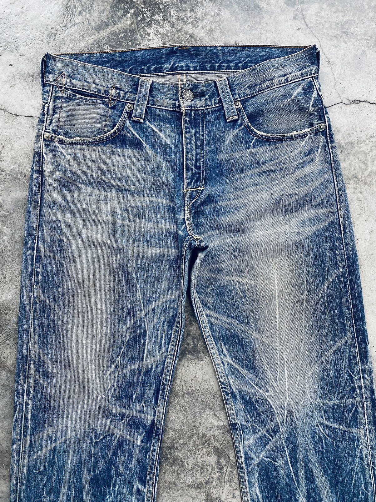 Levi's Vintage Clothing Vintage Rare Levis Flared Distressed Denim Pants Size US 36 / EU 52 - 3 Thumbnail