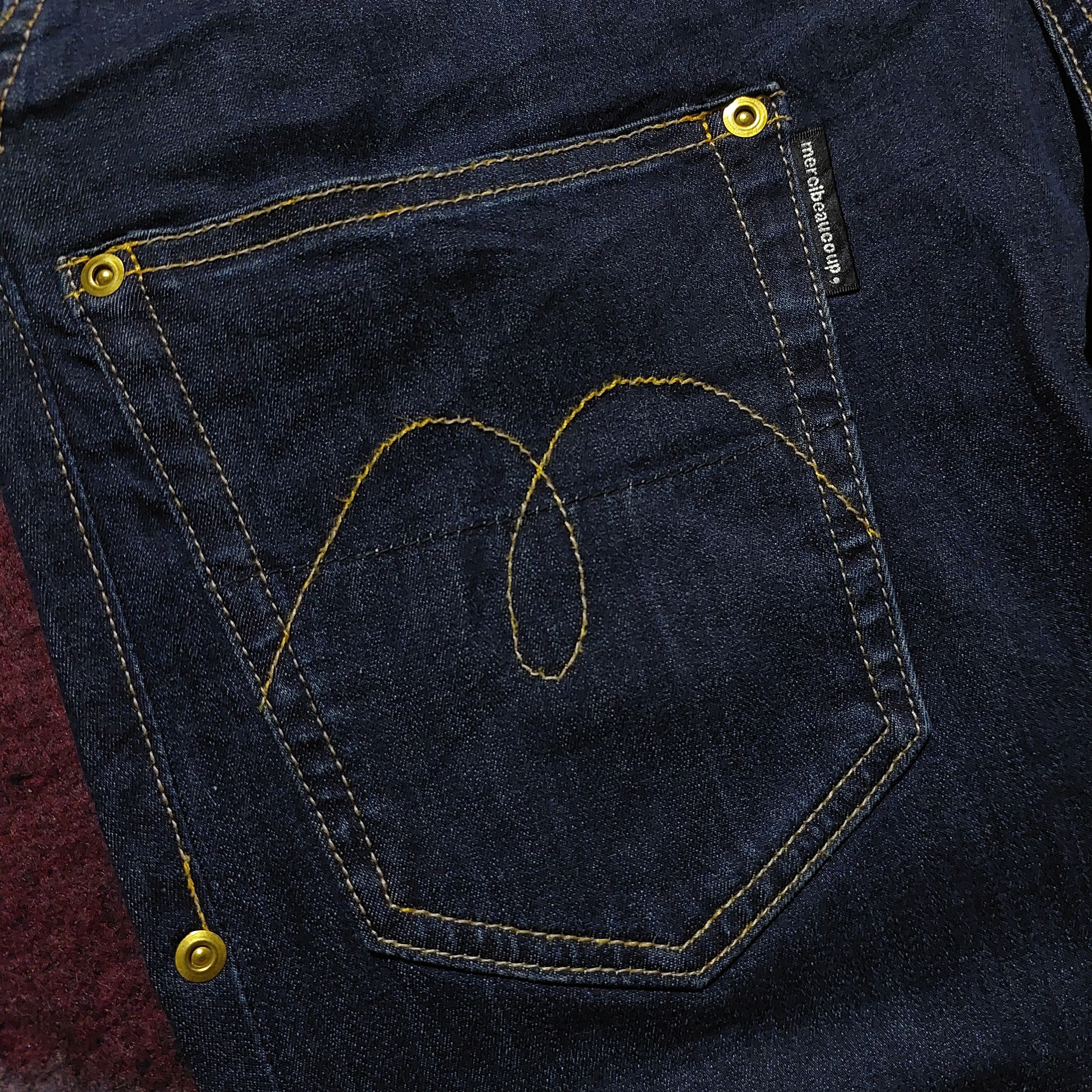 mercibeaucoup Mercibeaucoup Japan drop crotch front pocket denim jeans Size US 32 / EU 48 - 7 Thumbnail