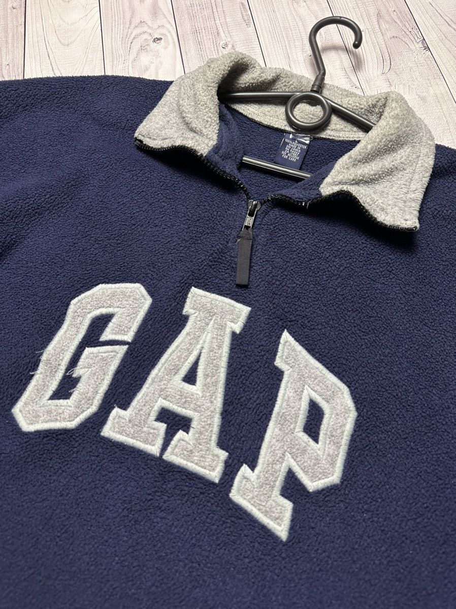 Gap × Vintage Vintage Gap Fleece zip sweater size L oversized big logo Size US L / EU 52-54 / 3 - 4 Thumbnail
