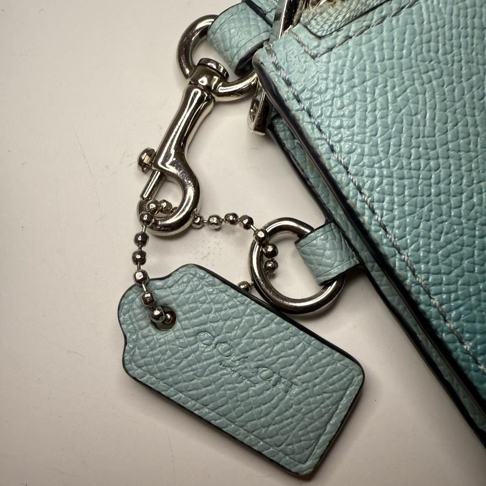 Coach COACH Crosby Clutch Wristlet Ombre Sea Green Teal Blue Size ONE SIZE - 6 Thumbnail