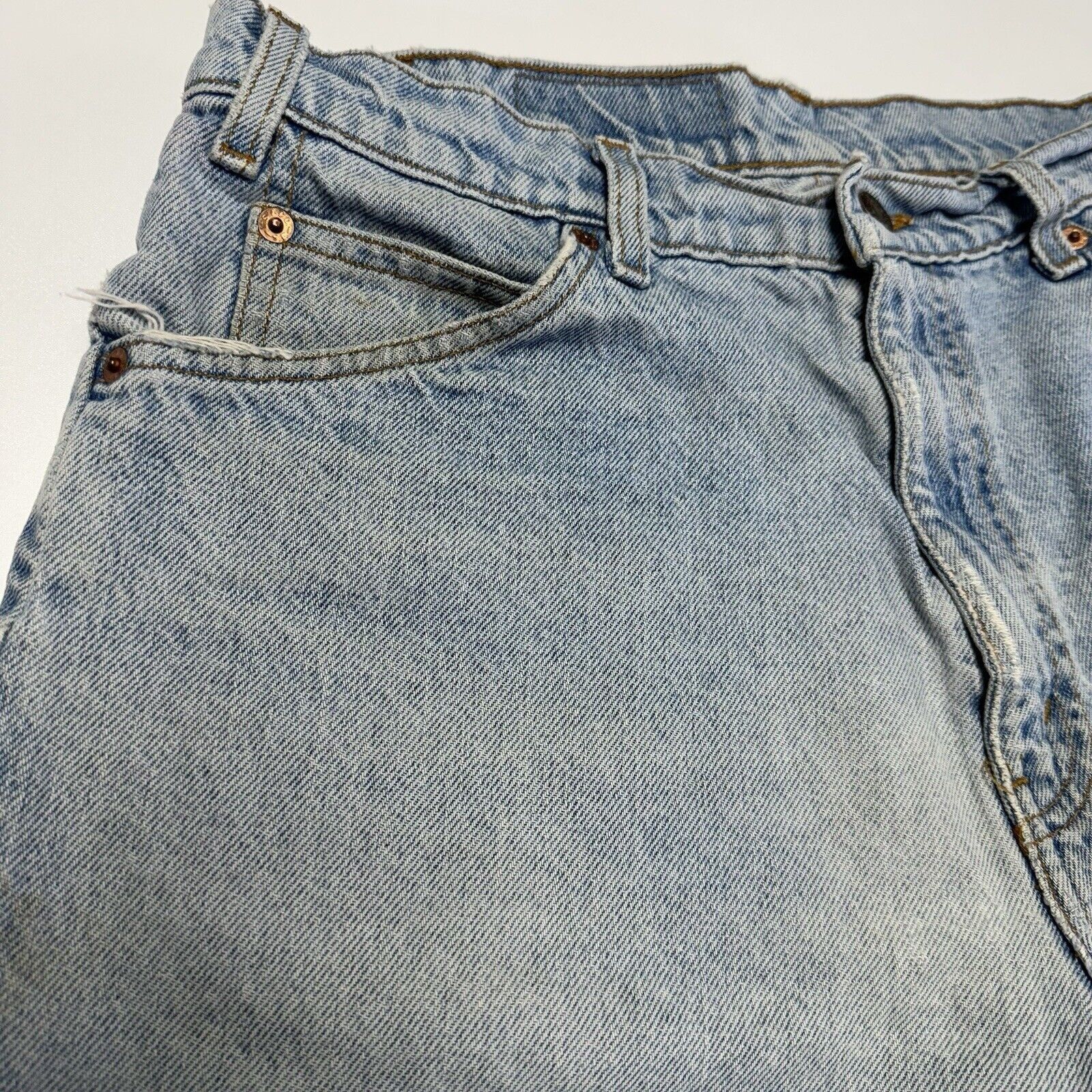 Levi's × Vintage Vintage Levis Orange Tabs Denim Shorts Mens 34 Skate Streetw Size US 34 / EU 50 - 3 Thumbnail