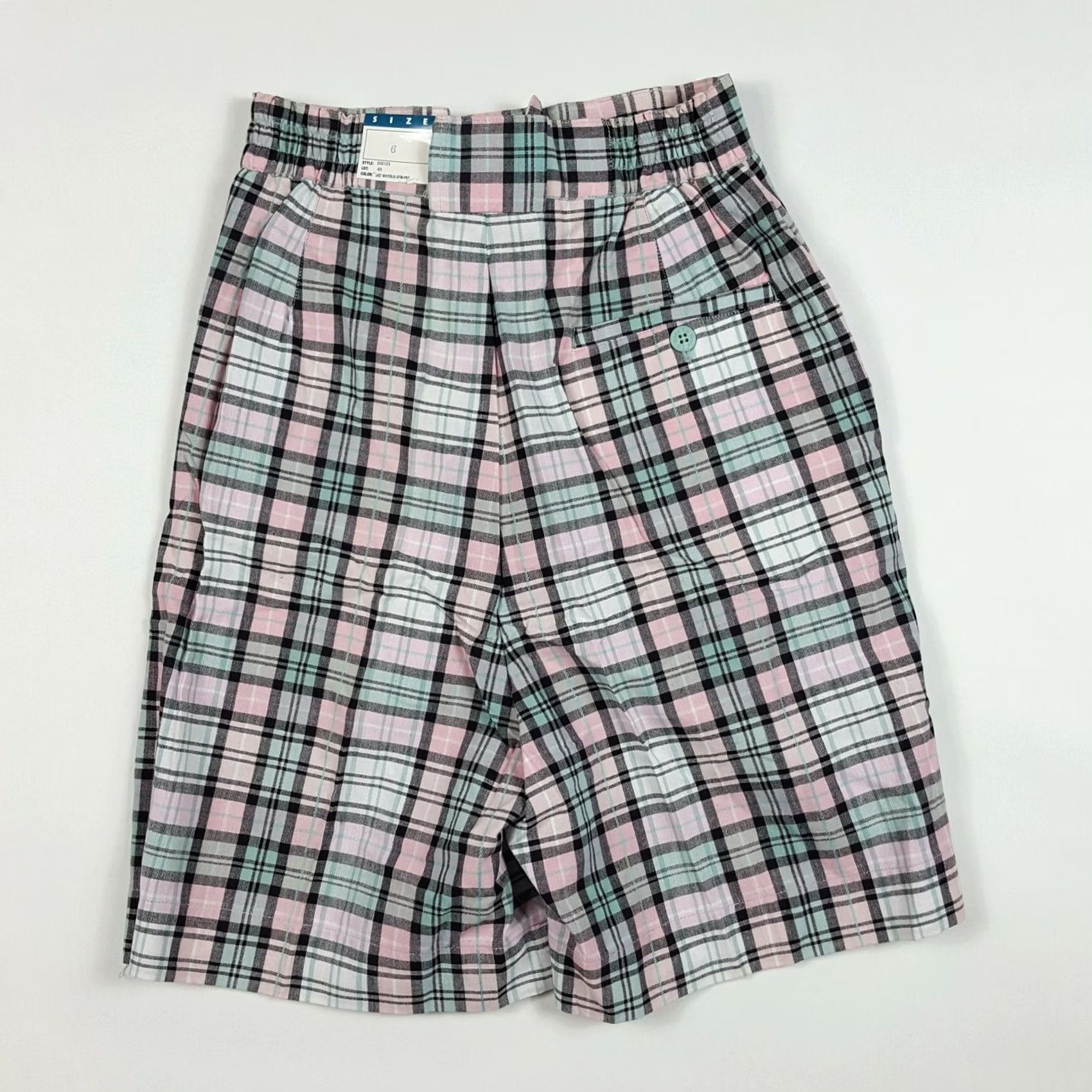 Vintage VINTAGE La Mode Plaid Women's Size 6 High Waist Outdoor Chino Golf Shorts NOS Size 42" / US 20 - 5 Thumbnail