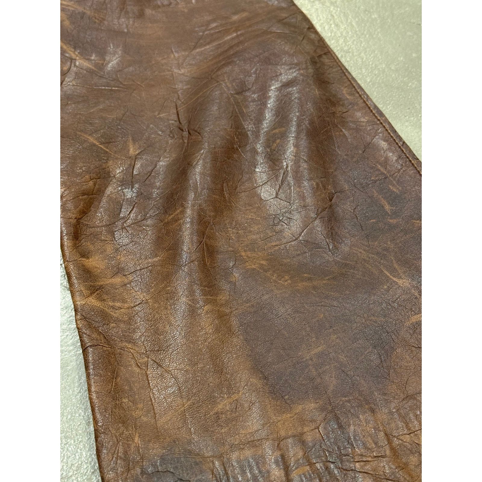 Dolce & Gabbana 2001 Dolce & Gabbana Shepskin bondage leather trousers Size 35" - 9 Thumbnail
