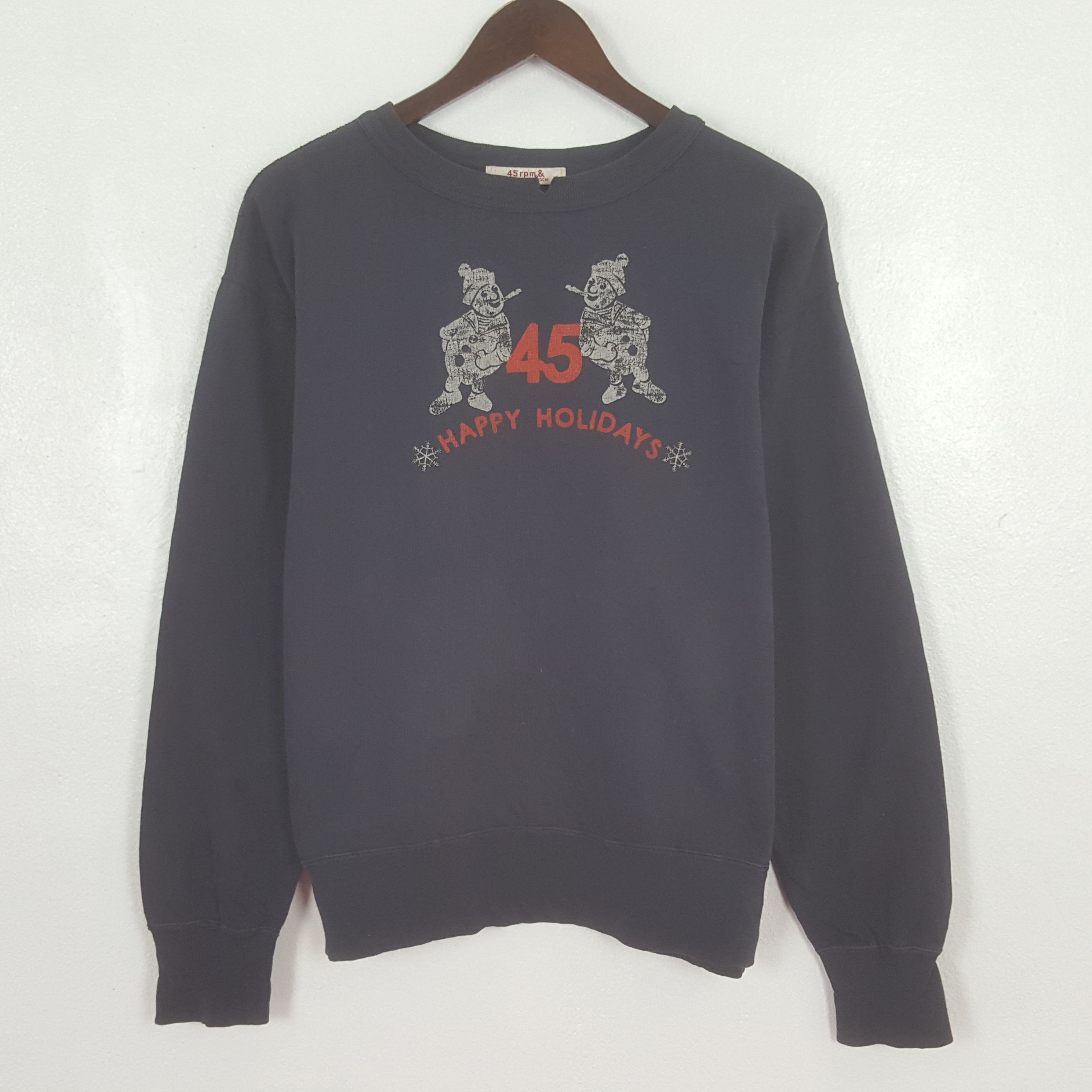 45rpm Vintage 45rpm Happy Holidays Sweatshirt Size US S / EU 44-46 / 1 - 1 Thumbnail
