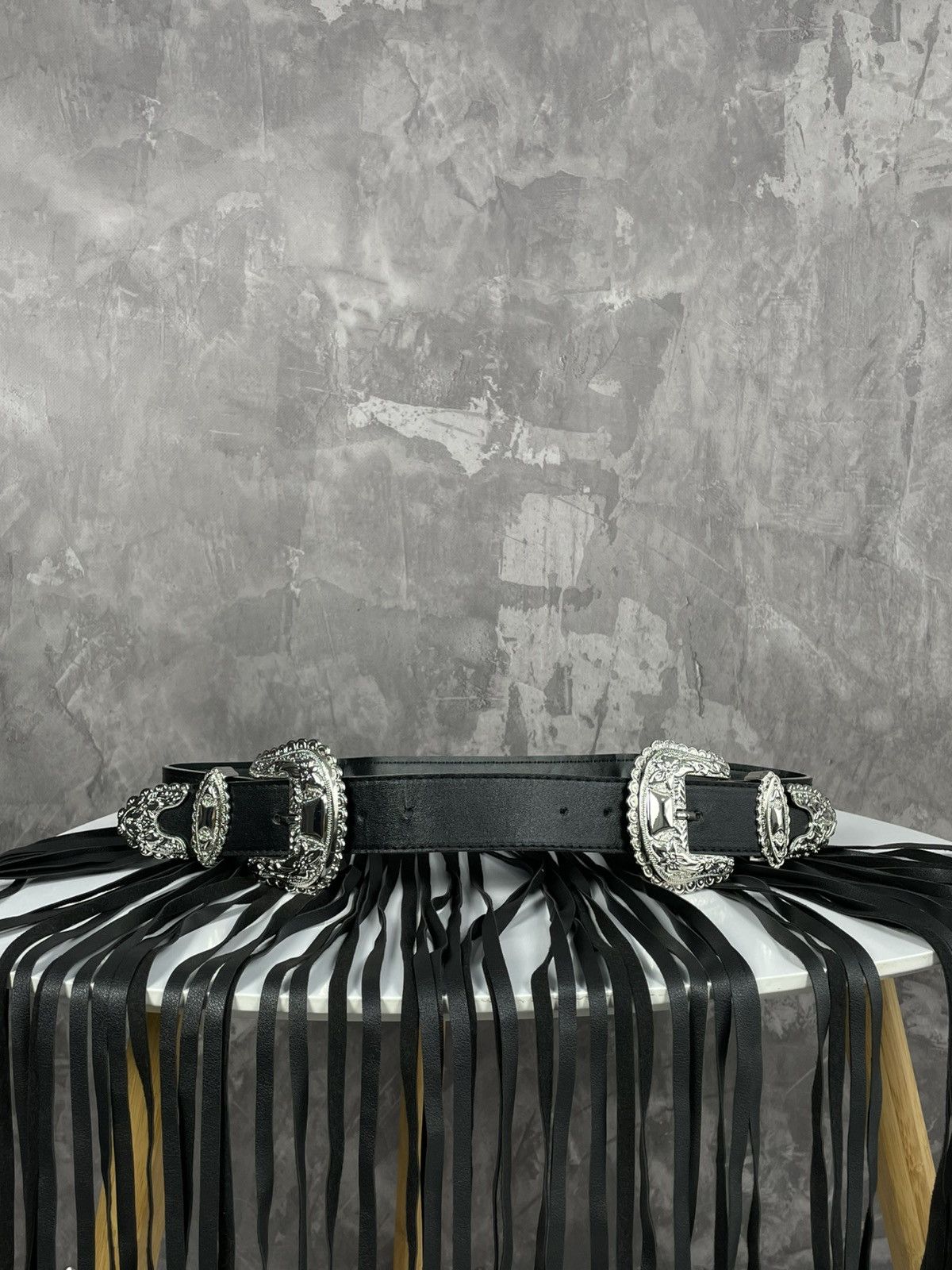 Hysteric Glamour × Japanese Brand × Vintage Y2K Bb Simons Style Glamour Leather Belt With Leather Ropes Size ONE SIZE - 3 Thumbnail