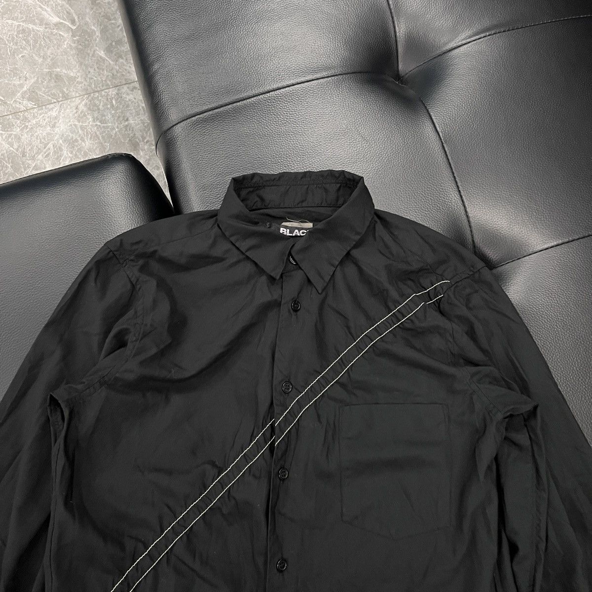 Comme des Garcons Black BLACK COMME des GARÇONS Diagonal Stripe Shirt Size US M / EU 48-50 / 2 - 3 Thumbnail