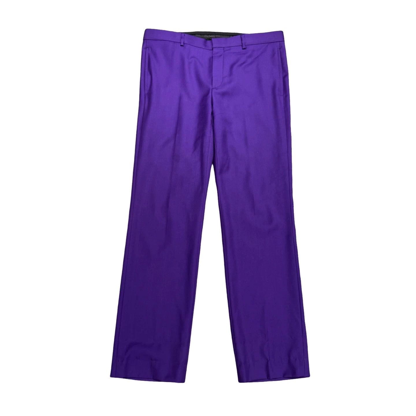 Givenchy Givenchy Purple Wool Casual Pants Size 50 Size US 34 / EU 50 - 1 Thumbnail