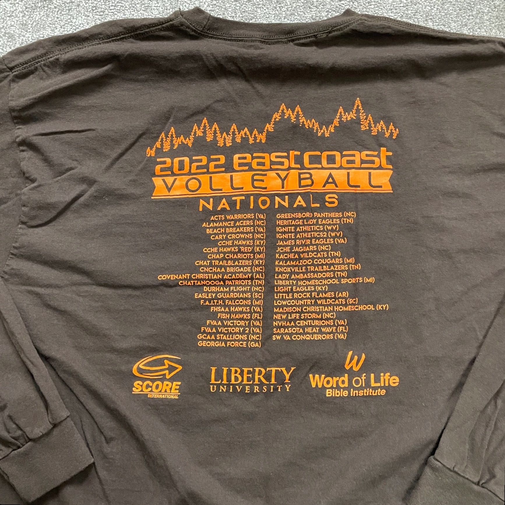 Gildan GILDAN Ultra Cotton Long Sleeve T-Shirt Mens 2XL Brown Graphic Crew Neck Outdoor Sports Size US XXL / EU 58 / 5 - 4 Thumbnail