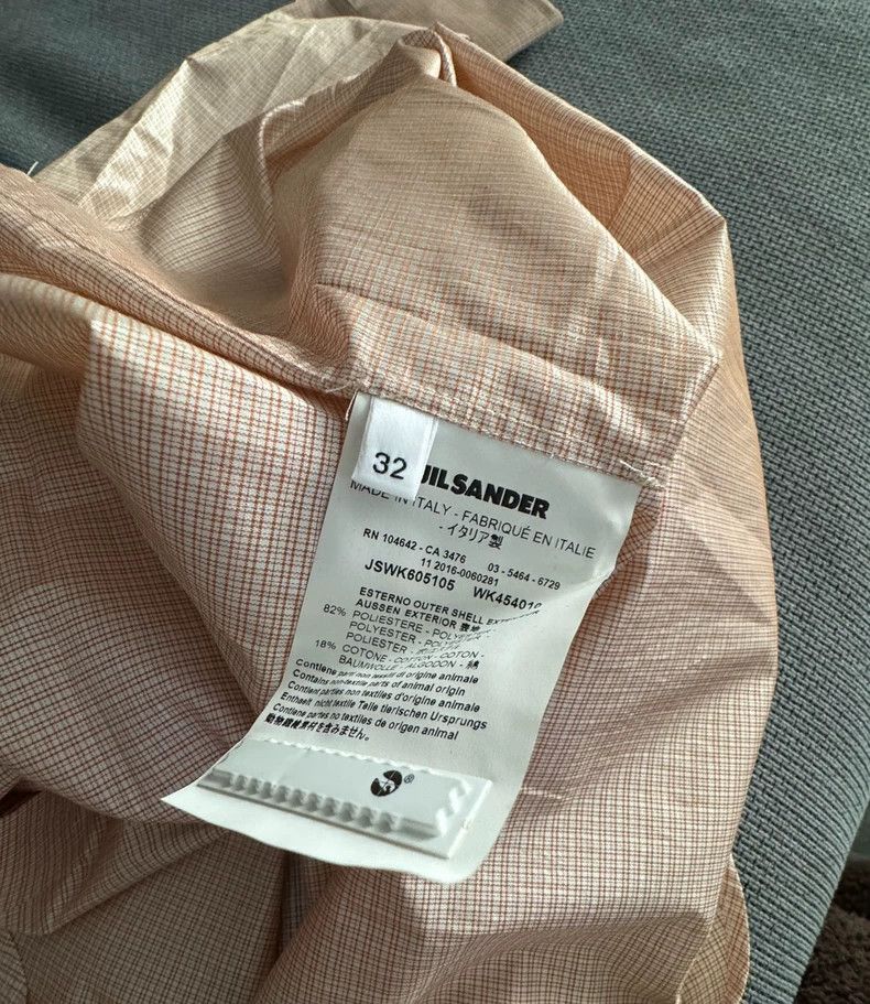 Jil Sander Jil Sander size 32 Pink fine grid pearl shirt Size 4XL / US 24-26 - 3 Thumbnail