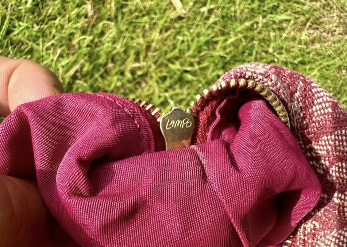Dior Authentic Christian Dior Trotter Burgundy Monogram Pochette Size ONE SIZE - 8 Thumbnail