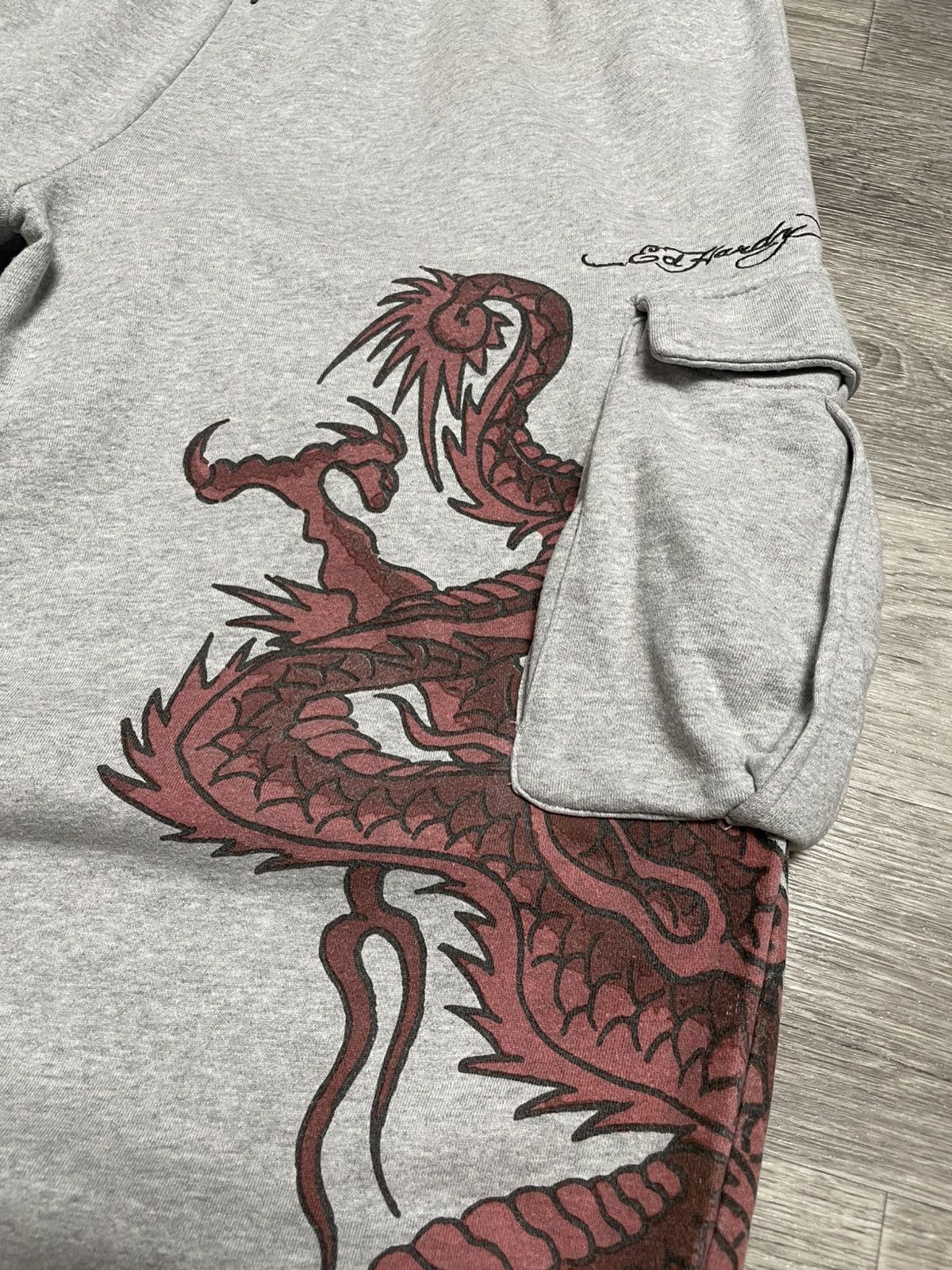 Ed Hardy Ed Hardy x Urban Outfitters Dragon Print Cargo Sweatpants Size US 36 / EU 52 - 10 Thumbnail
