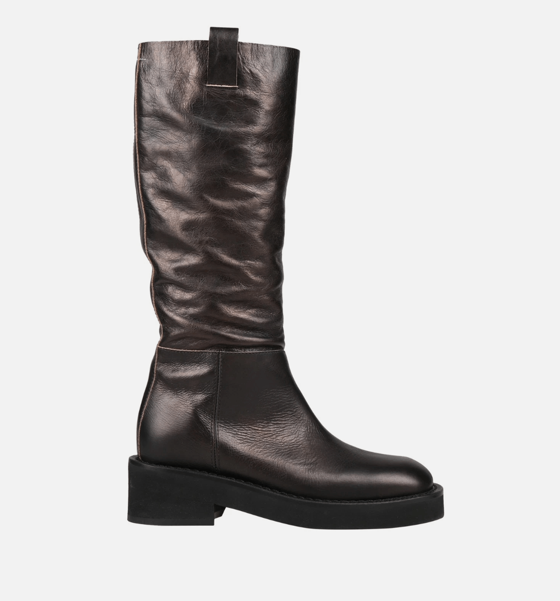 MM6 MAISON MARGIELA Leather Knee High Boots Size US 10 / IT 40 - 2 Thumbnail