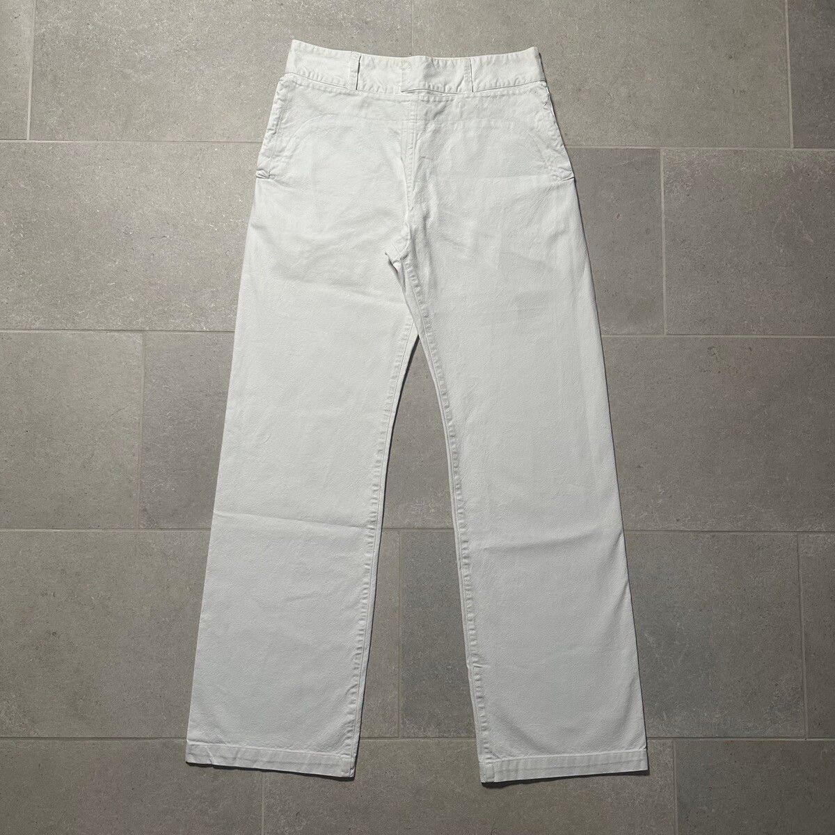 Pre-owned Maison Margiela Ss2001 Maison Martin Margiela Sailor Pants/trousers In White