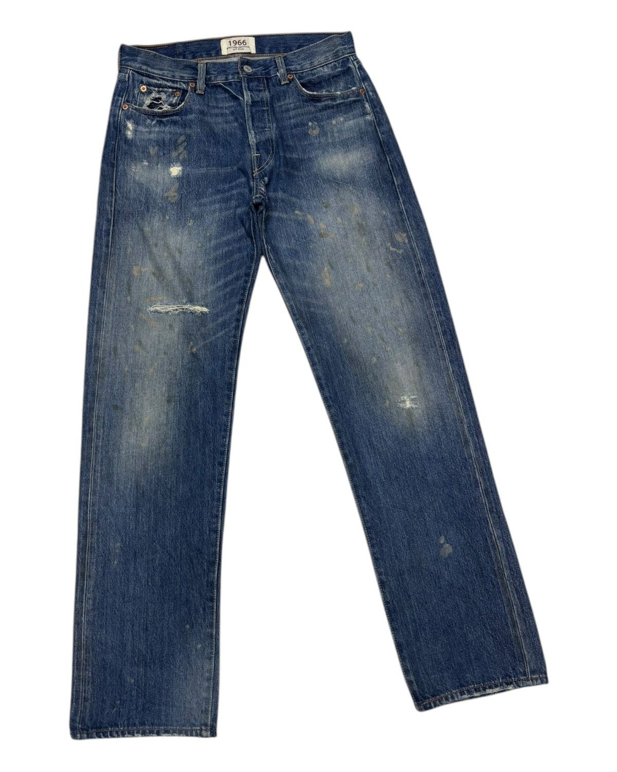 Levi's 🔥VTG LEVIS 501 1966 SPECIAL EDITION DISTRESSED DENIM JEANS Size US 30 / EU 46 - 5 Thumbnail