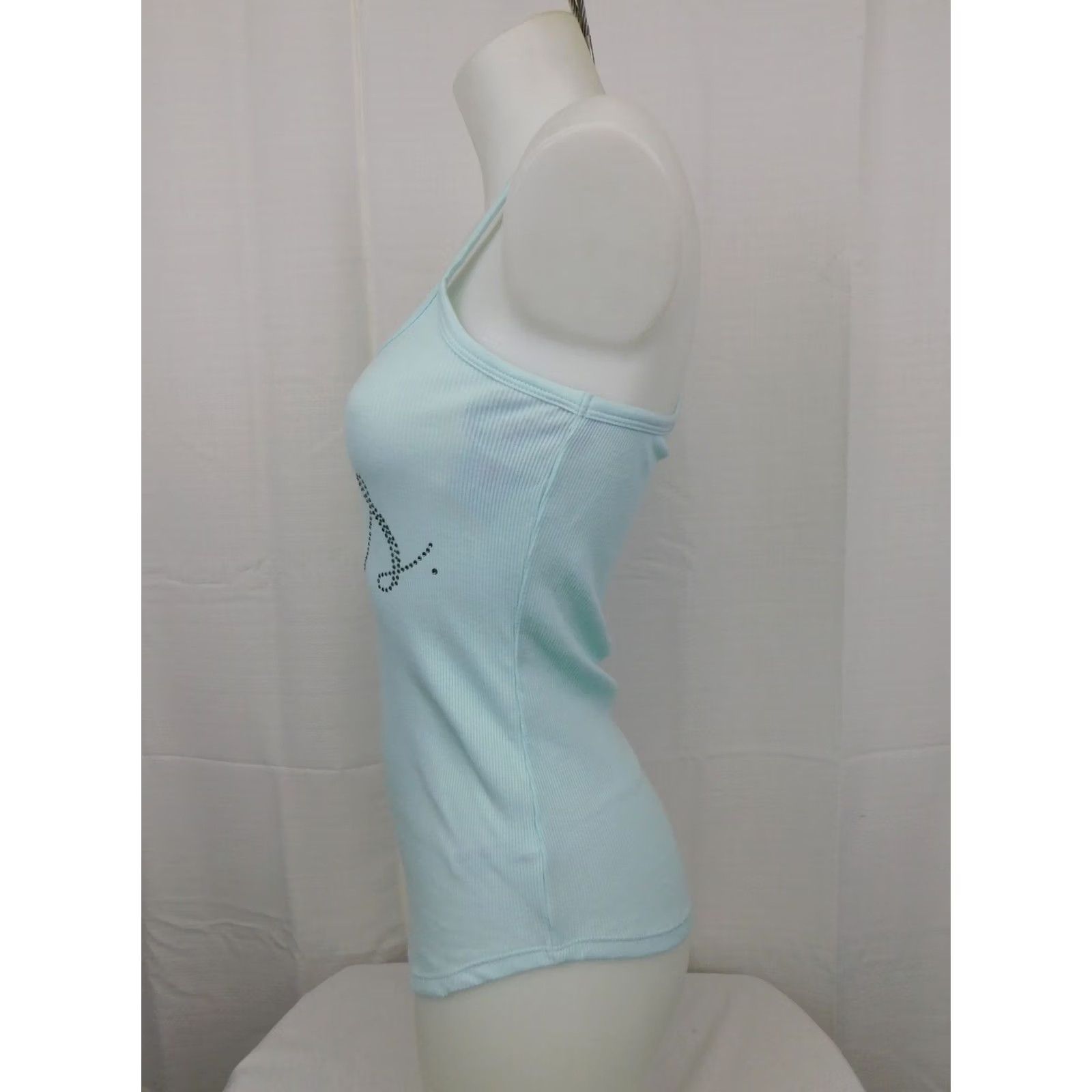 Betsey Johnson Betsey Johnson Rhinestone Bridal Wedding Tank Top XS Blue Sleeveless Camisole Women's Size XS / US 0-2 / IT 36-38 - 4 Thumbnail