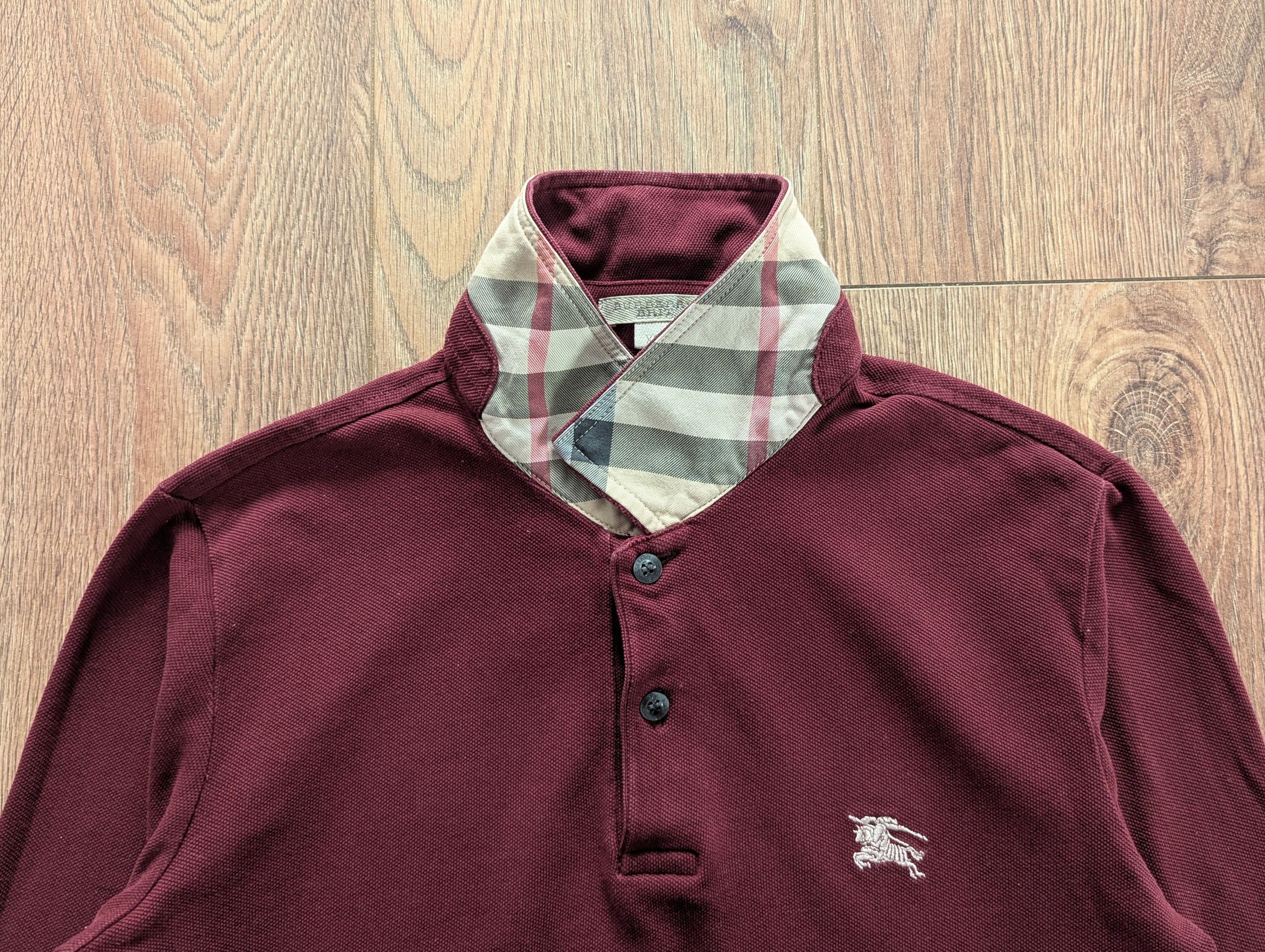 Burberry Burberry Brit Polo Long Sleeve Size XS 100% Cotton Luxury Size US XS / EU 42 / 0 - 6 Thumbnail