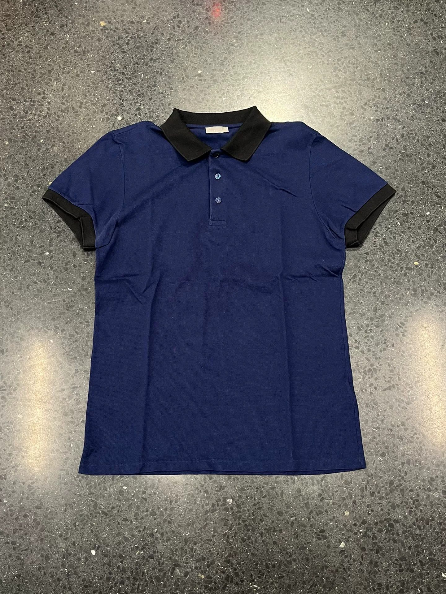Dior Dior Navy Colorblock Polo Shirt Bee Size US S / EU 44-46 / 1 - 1 Thumbnail