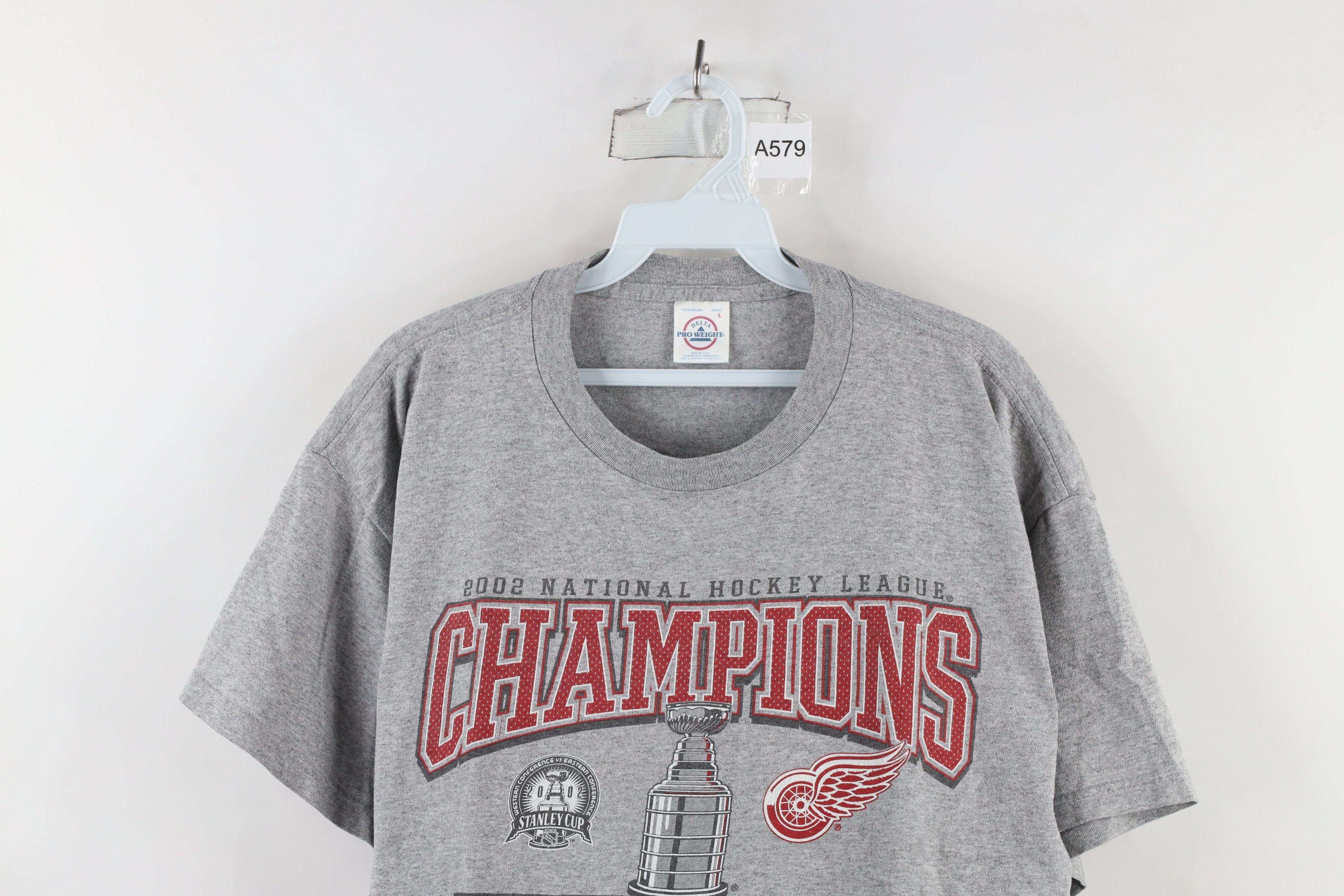 Vintage Vintage Y2K Cup Champs Detroit Red Wings Hockey T-Shirt Size US L / EU 52-54 / 3 - 2 Thumbnail