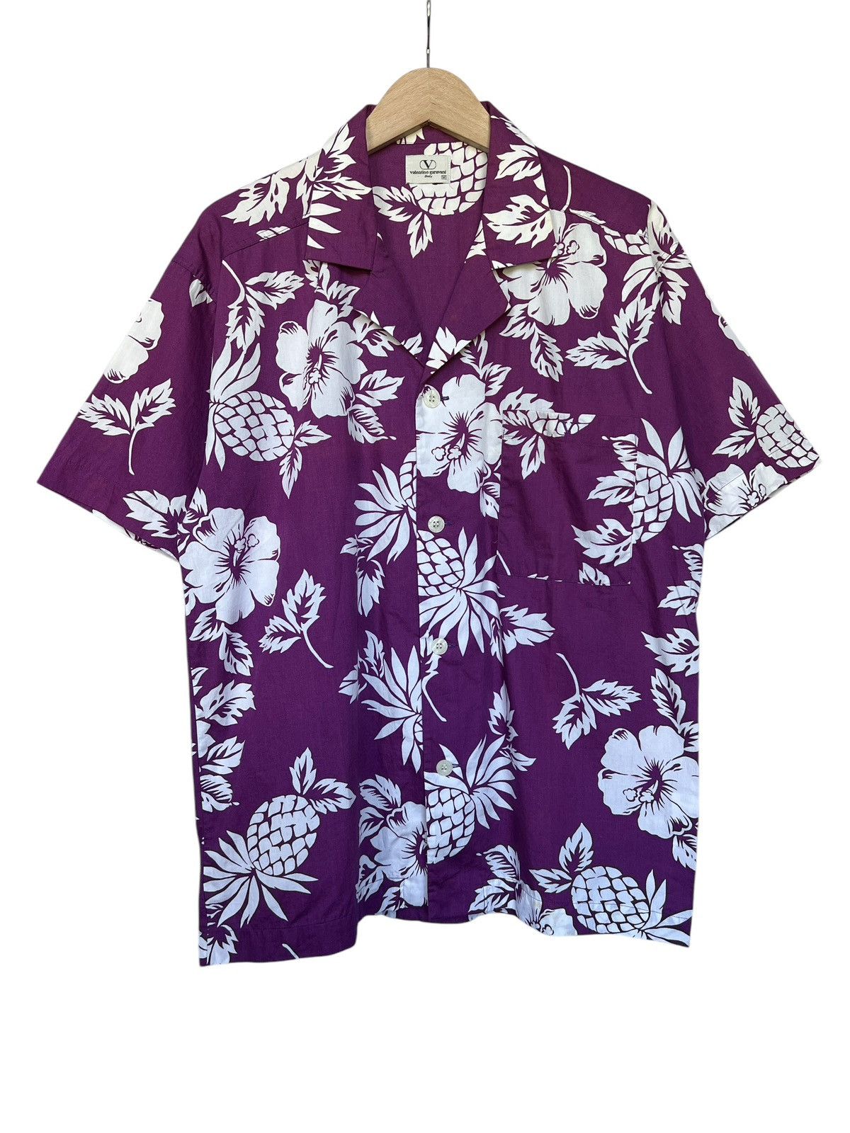 Valentino 1980s Valentino Garavani Hawaiian Shirt Size US L / EU 52-54 / 3 - 1 Thumbnail