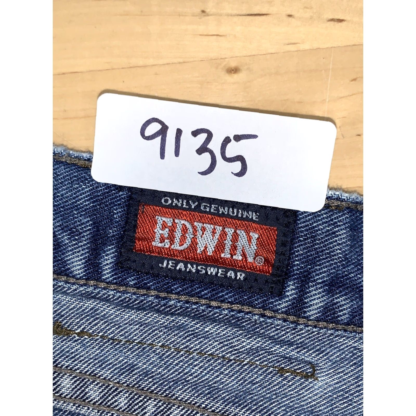 Edwin Edwin Jeans Denim Regular Mens 31 Blue City Japan Tokyo Tapered 32 Inseam 9135 Size US 31 - 3 Thumbnail