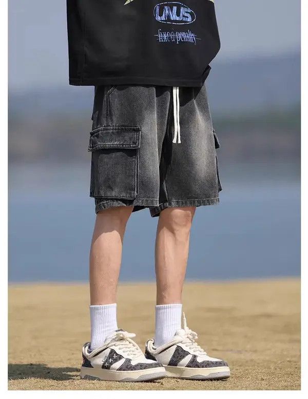 VIBE Street Vintage Loose Fit Denim Shorts Size US 31 - 2 Thumbnail